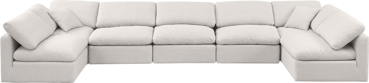 Indulge - Linen 7 Piece Modular U-Shaped Sectional
