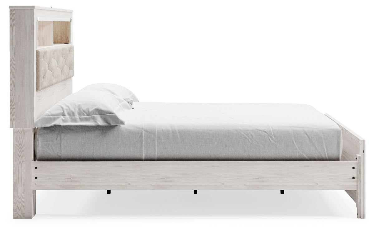 Altyra - King Bookcase Panel Bed - White