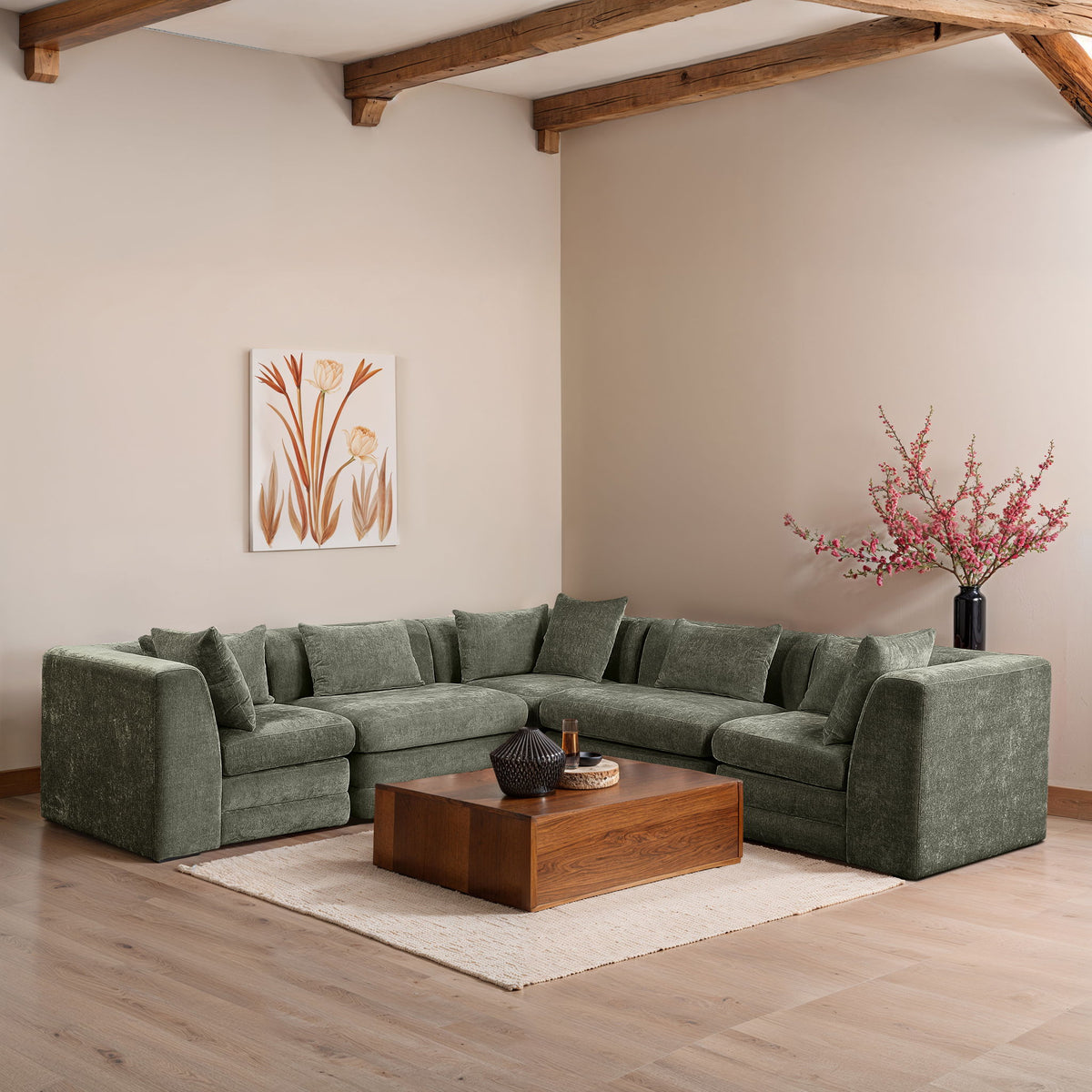 Stellar - 5 Piece Upholstered Modular Sectional