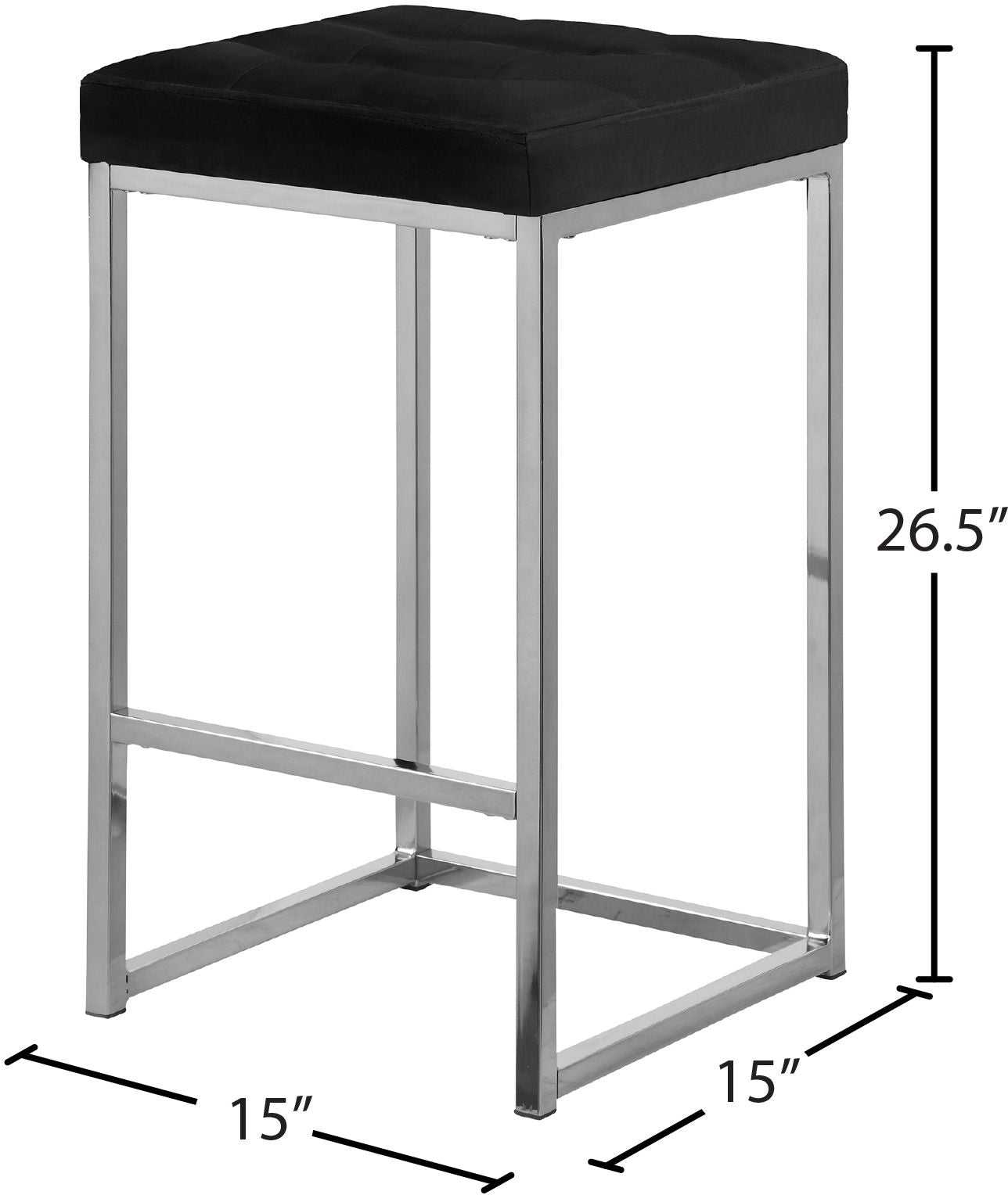 Nicola - Velvet Stool (Set of 2)