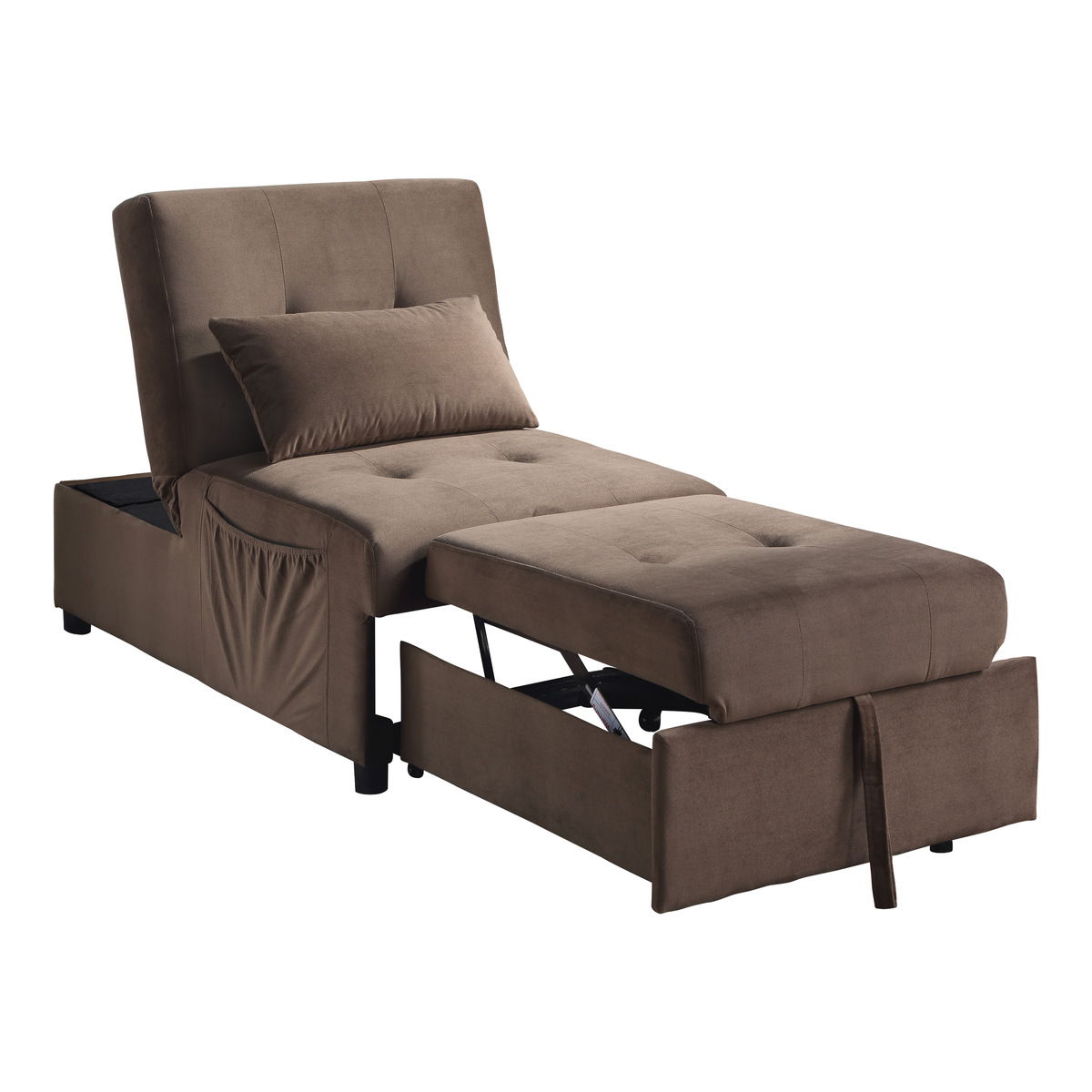 Garrell - Lift Top Storage Bench With Pull-Out Bed