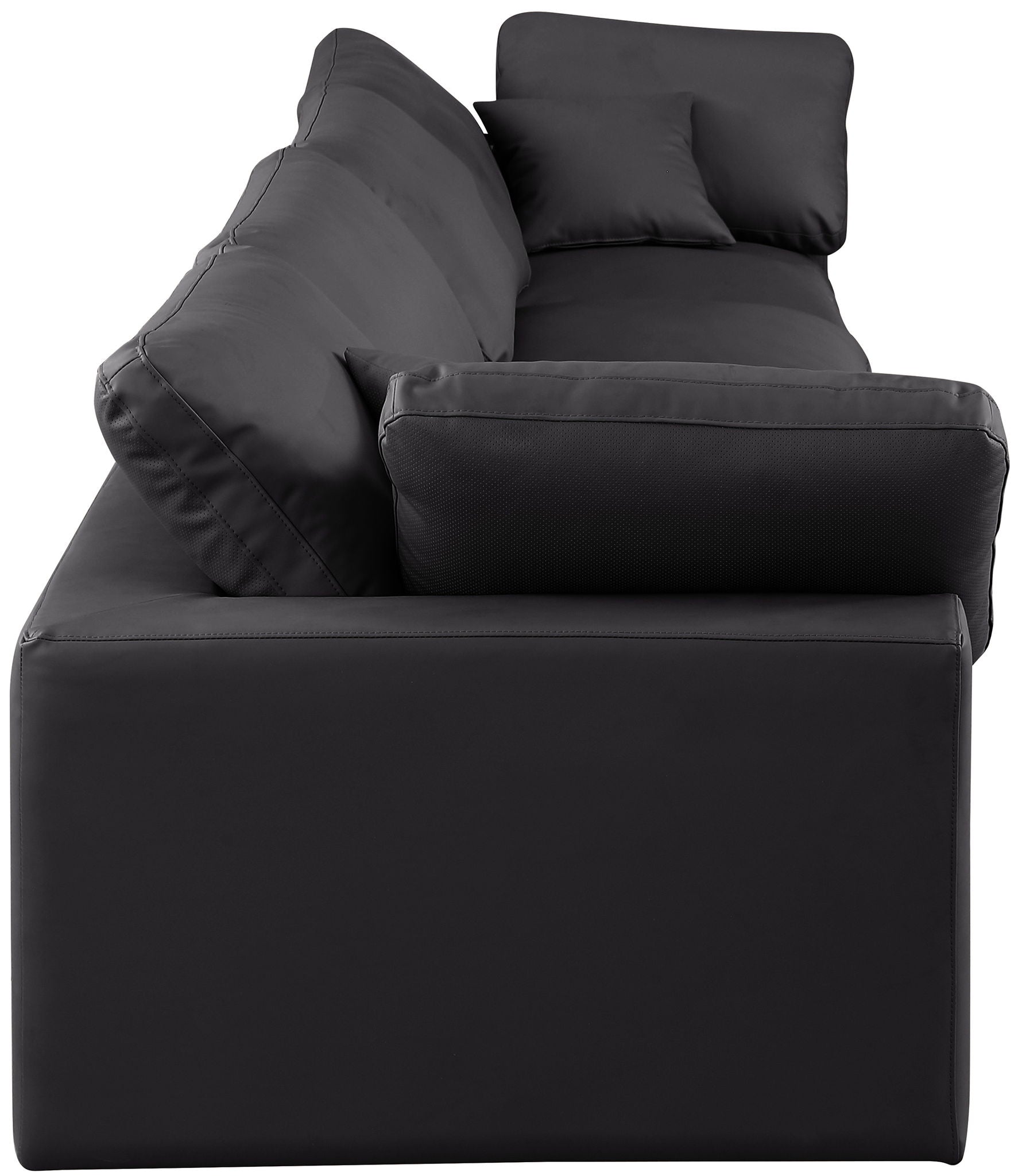 Comfy - Faux Leather Modular Sofa 4 Seats