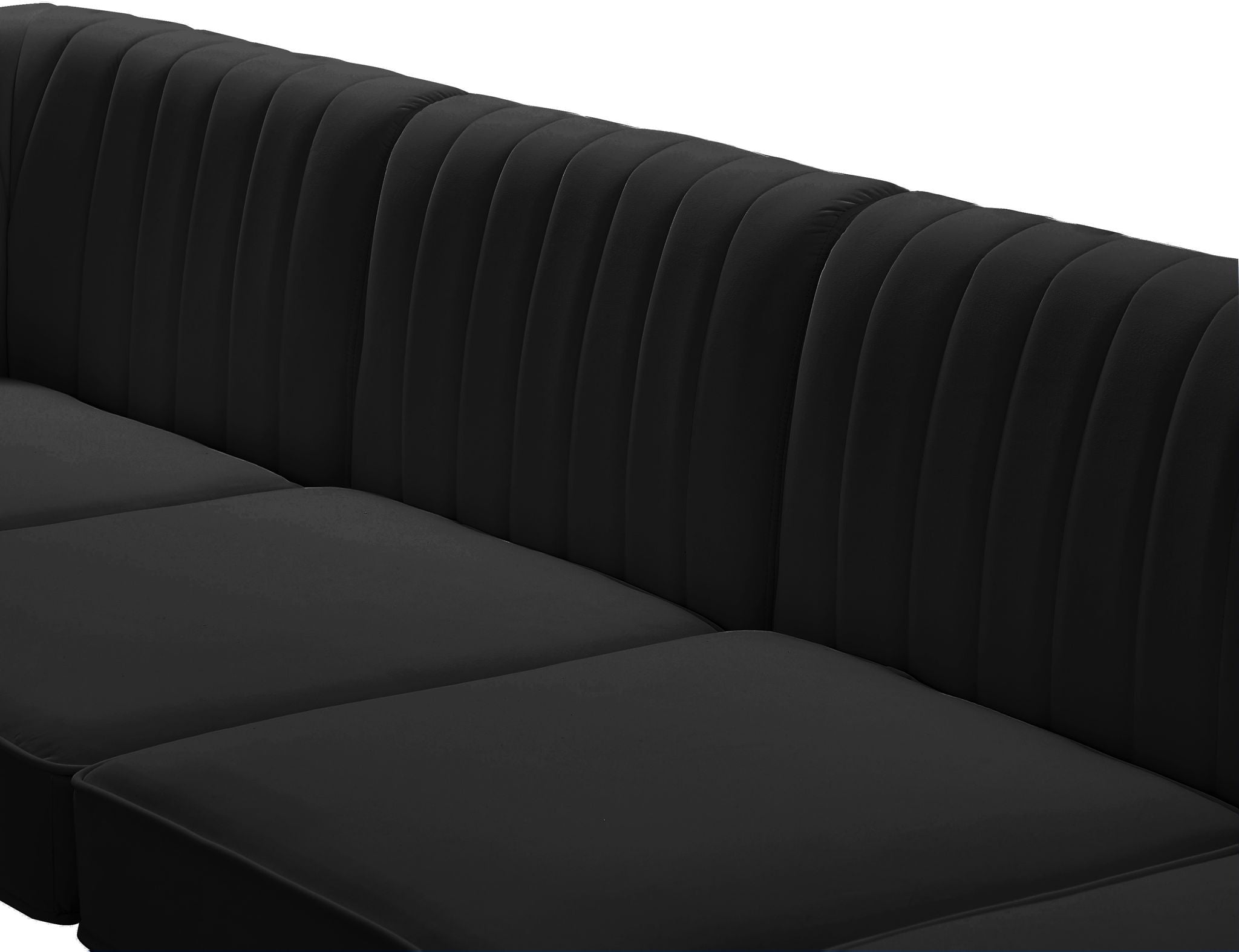 Alina - 8 Piece Velvet Modular Sectional