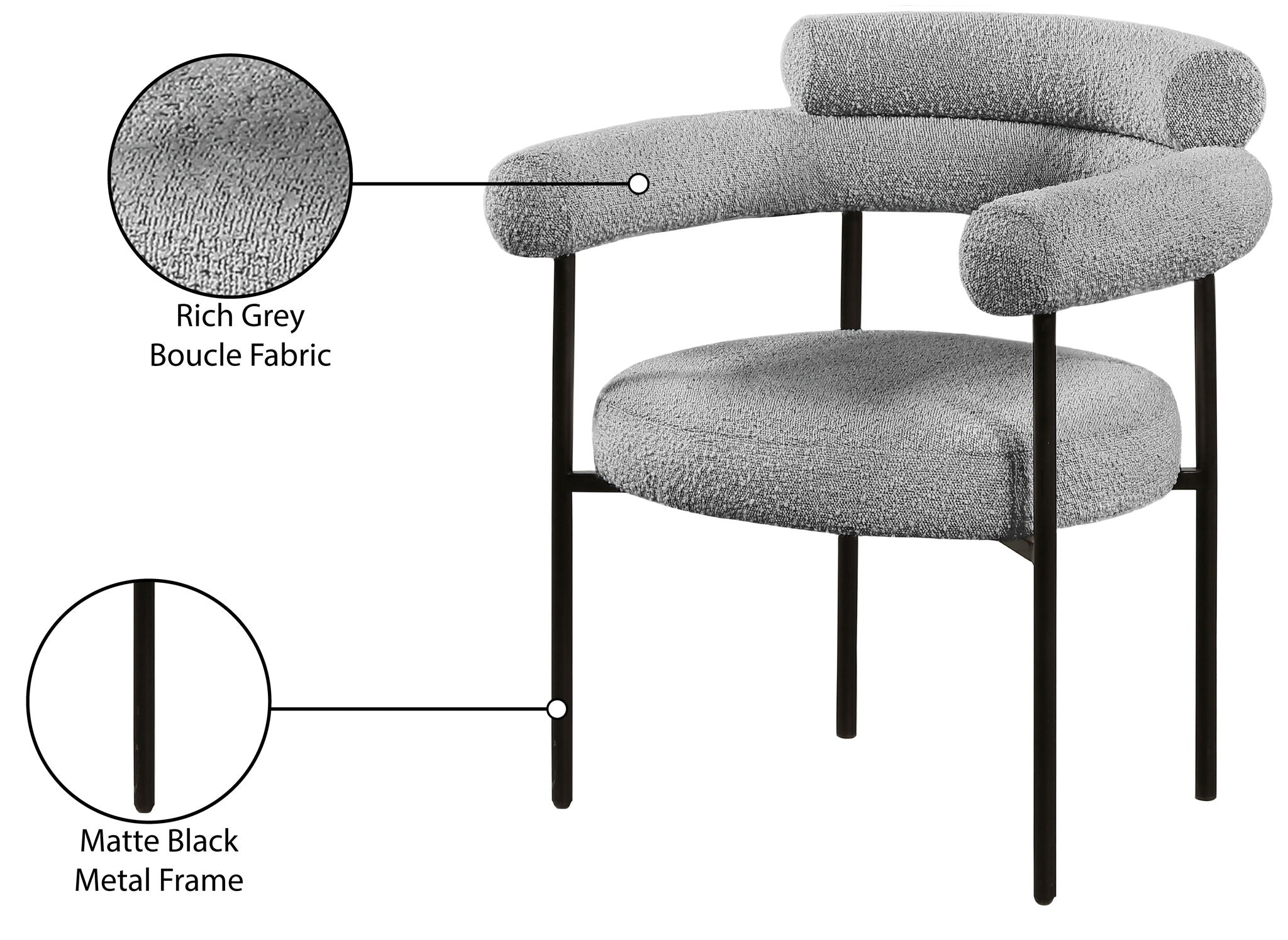 Blake - Dining Chair With Black Legs (Set of 2)