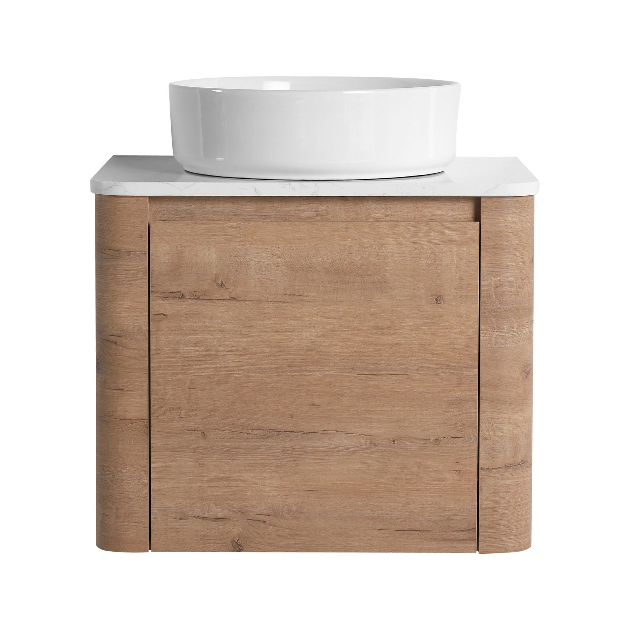 Wall Mounted Bathroom Vanity & Art Sink & 1 Soft Close Door
