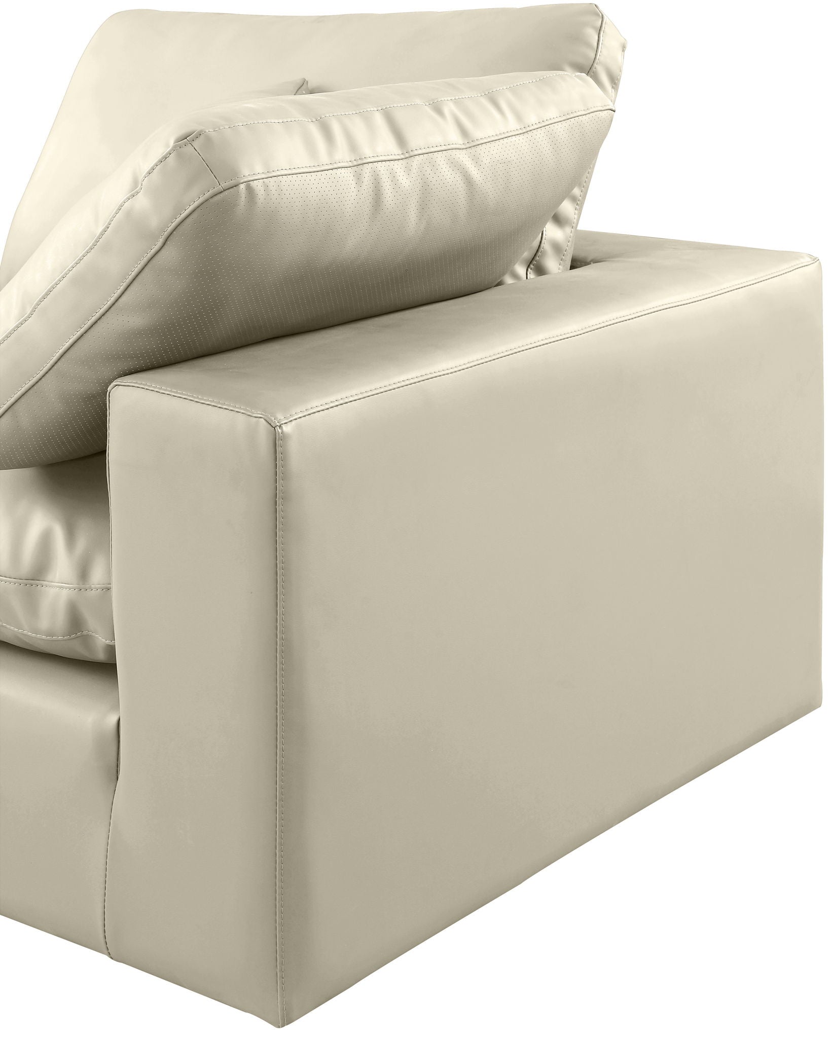 Comfy - 6 Piece Faux Leather Modular Corner Sectional
