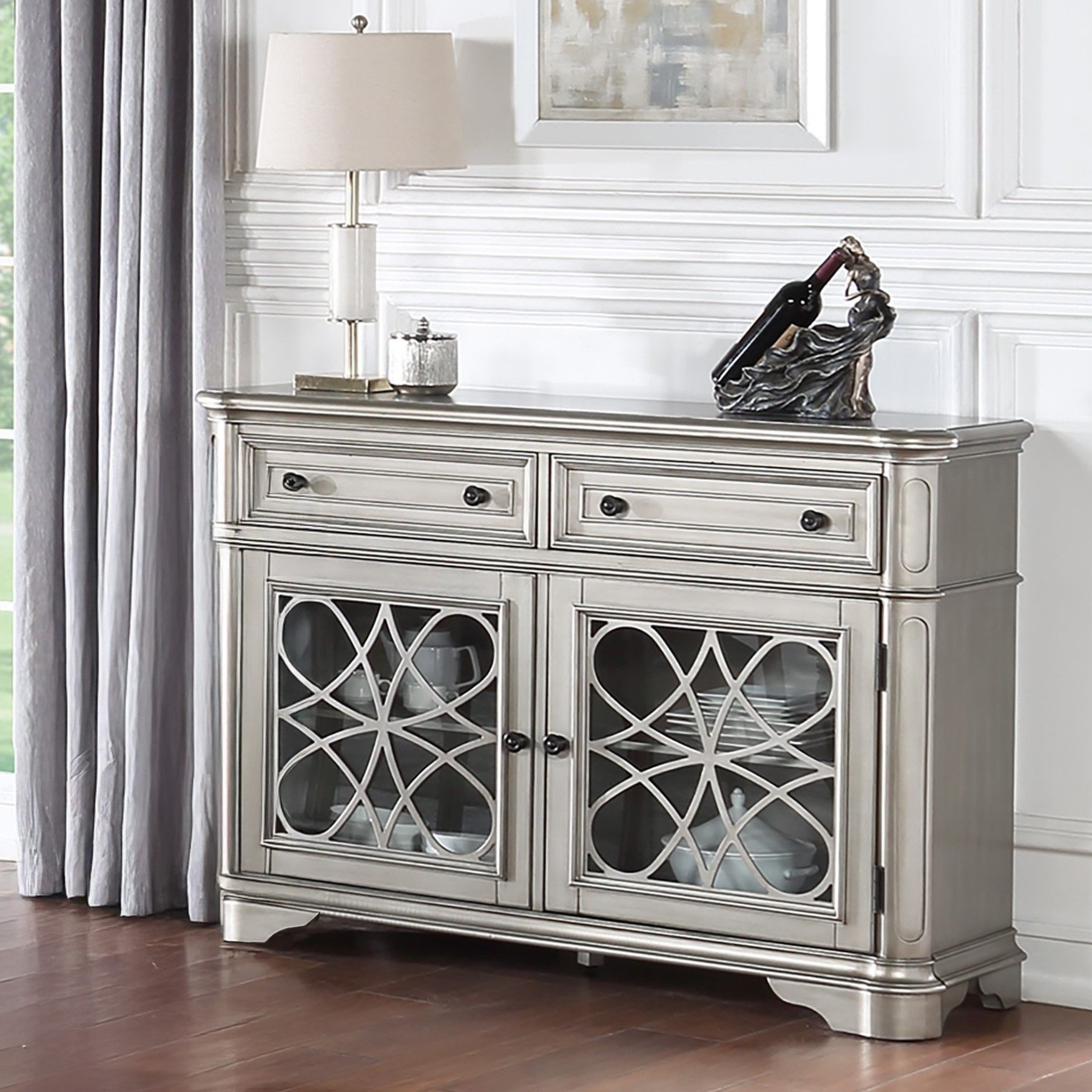 Server Drawers Storage Cabinet For Dining Room