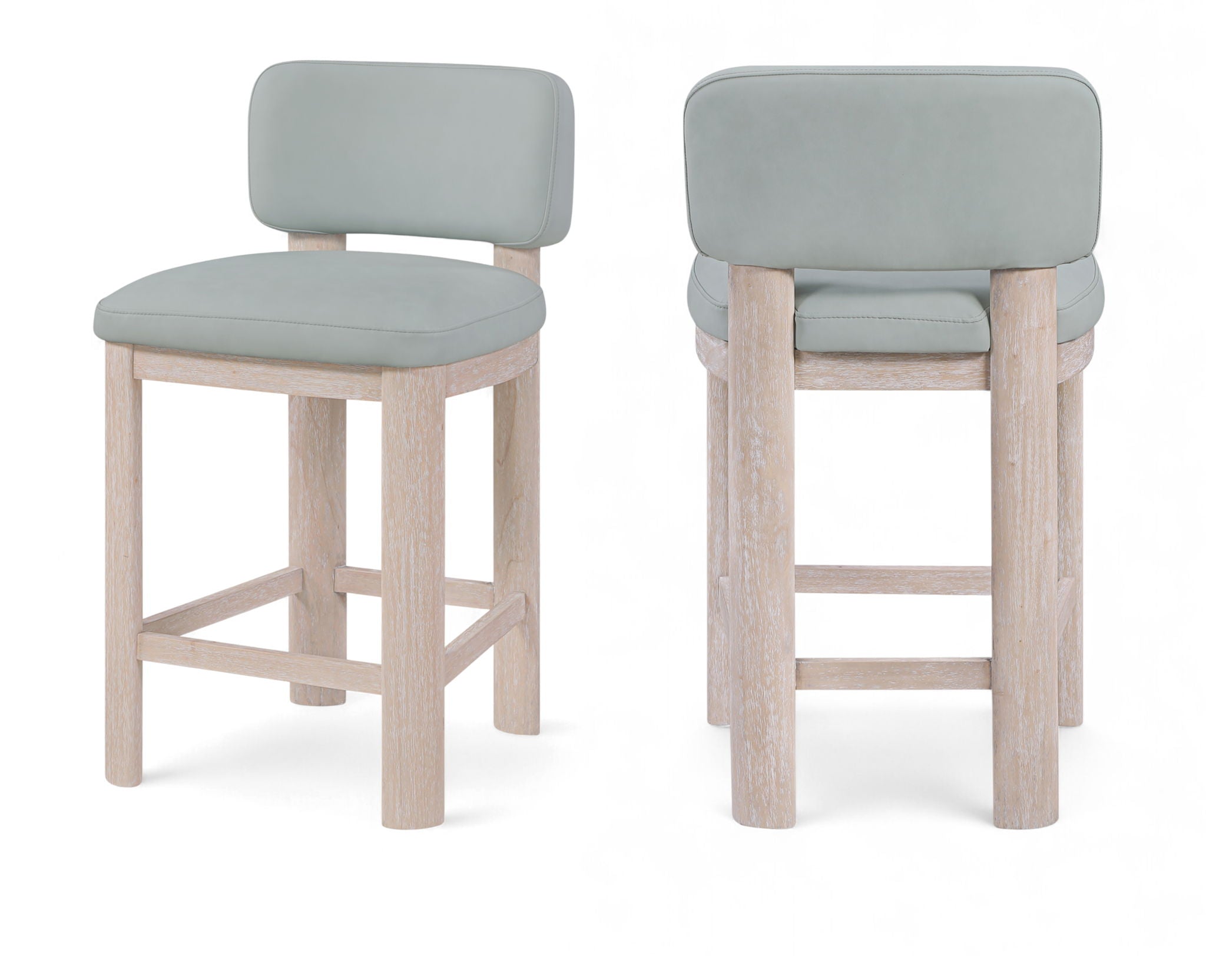 Paloma - Faux Leather Upholstered Counter Stool (Set of 2)