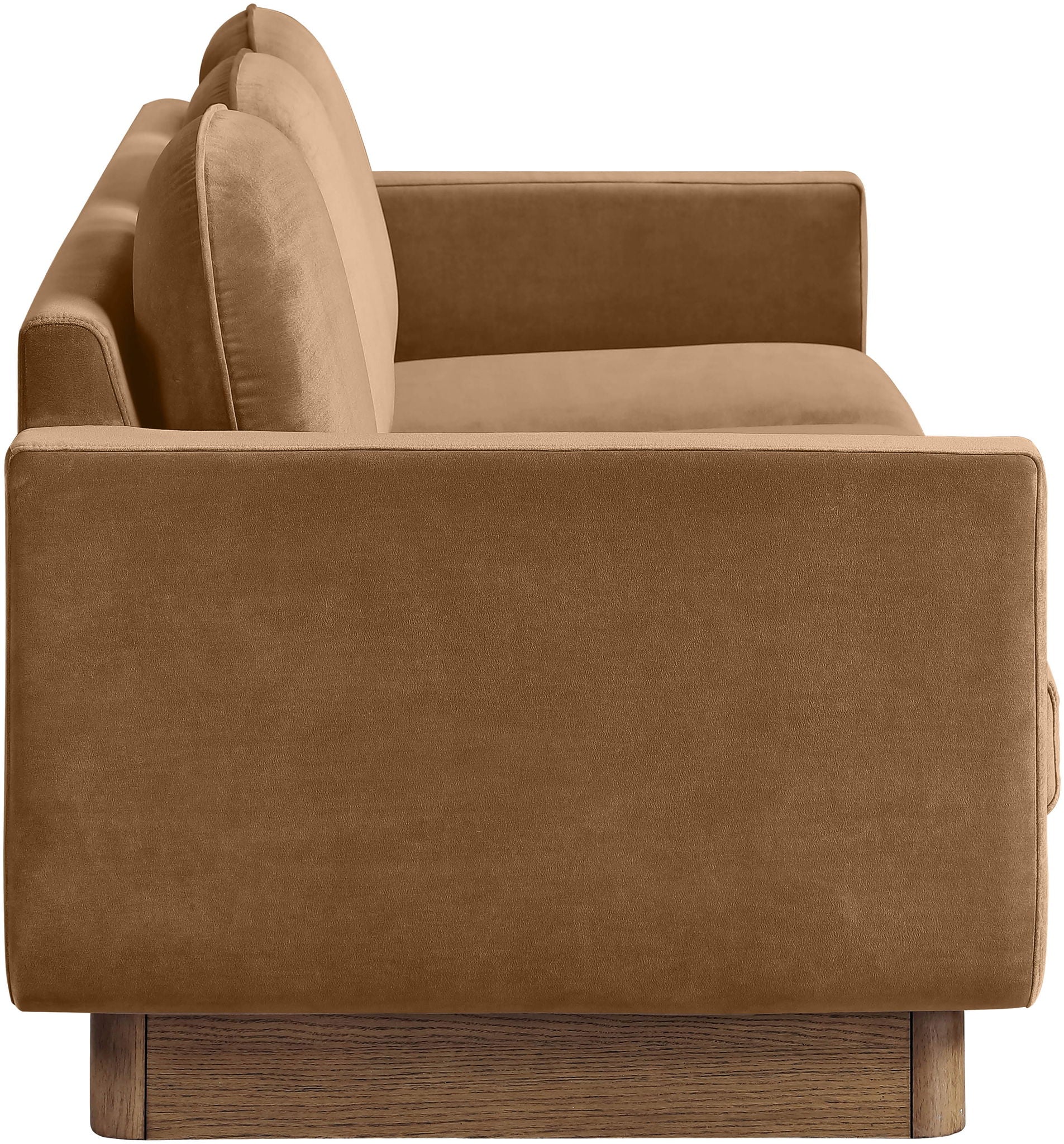 Diviento - Velvet Performance Fabric Upholstered Sofa