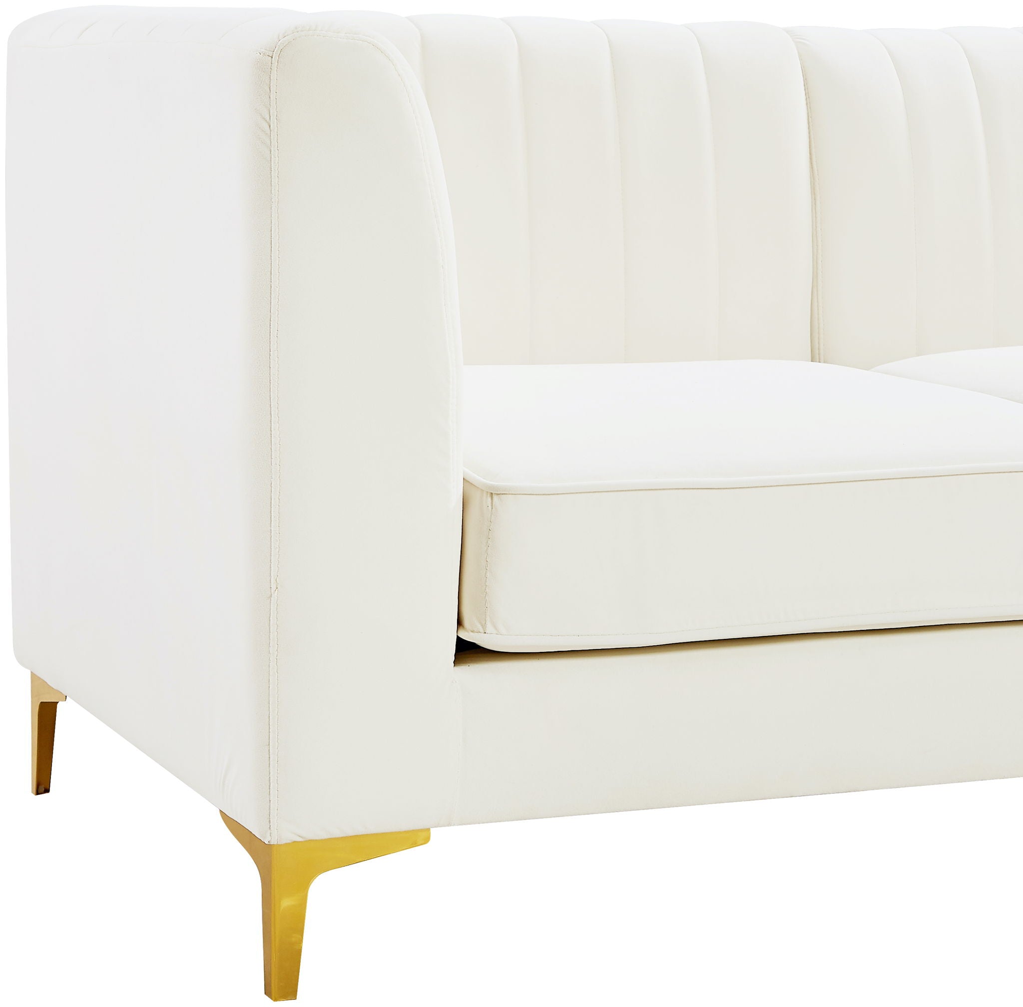 Alina - 8 Piece Velvet Modular Sectional