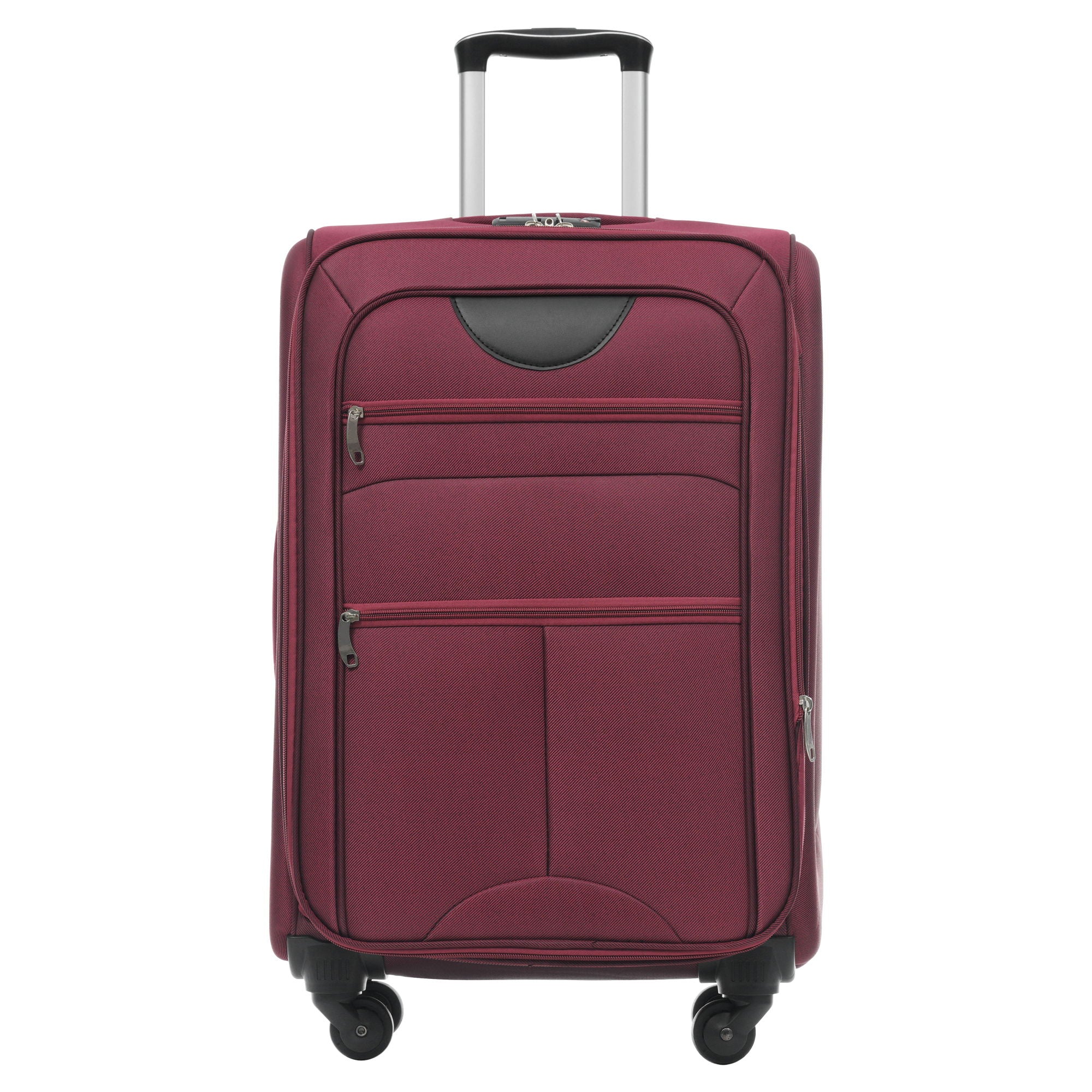 Softside Luggage Expandable 3 Piece Set Upright Spinner Lightweight Suitcase