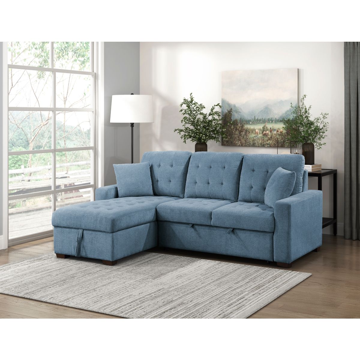 Waitsfield - Sectional With Chaise, Pull-Out Bed And Hidden Storage