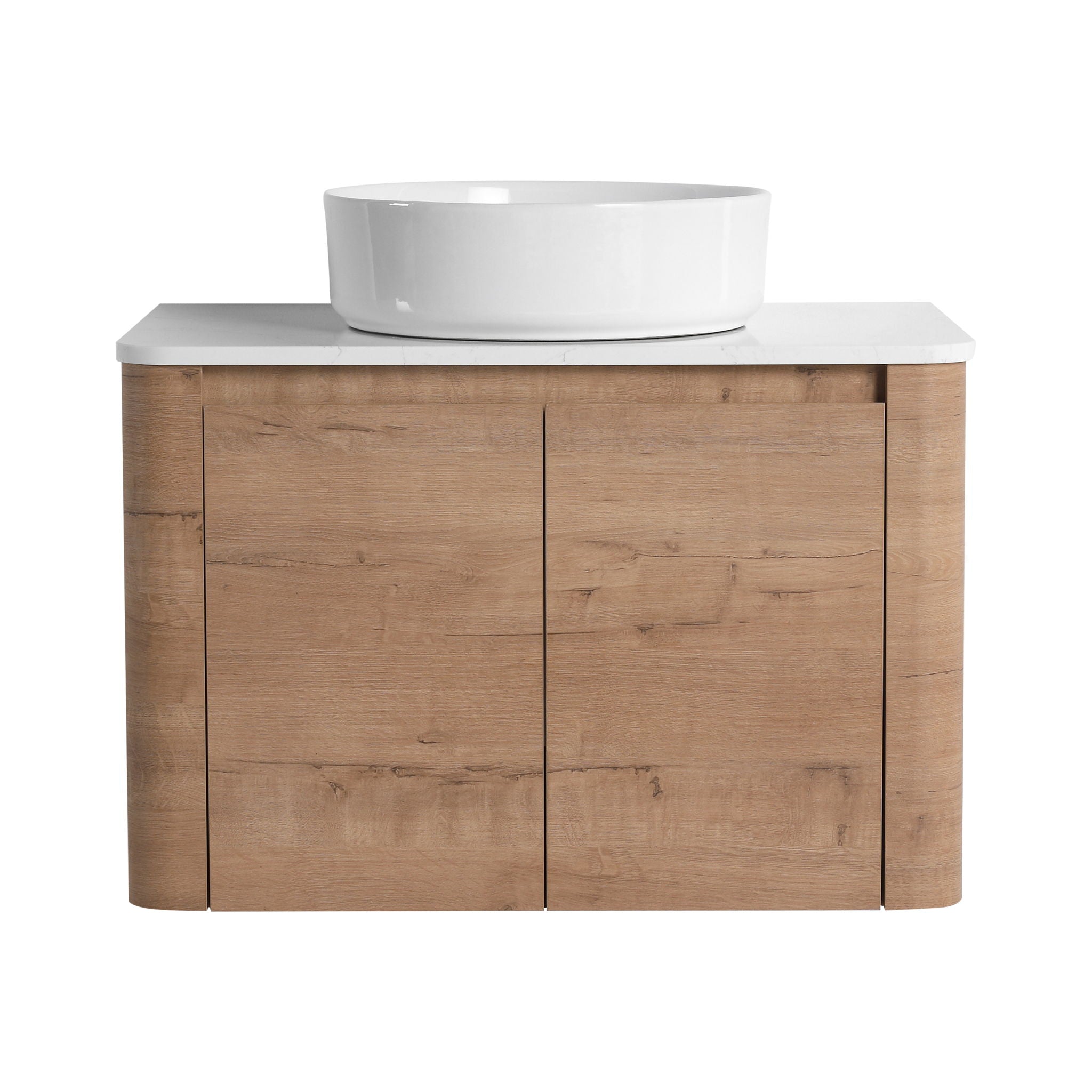 Wall Mounted Bathroom Vanity & Art Sink & 1 Soft Close Door