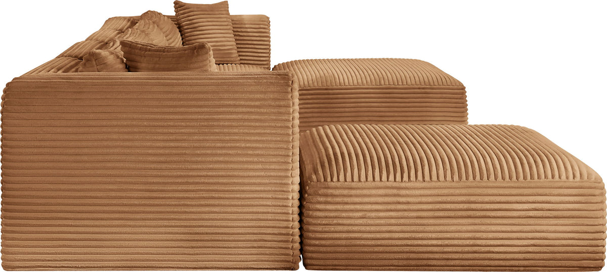 Shaggy - Fabric 6 Piece Modular Sectional With 2 Ottomans