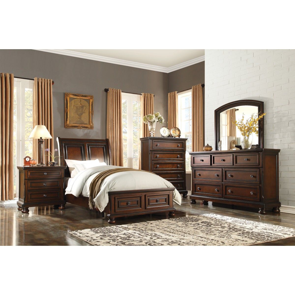 Cumberland - Dresser, Hidden Drawer - Brown