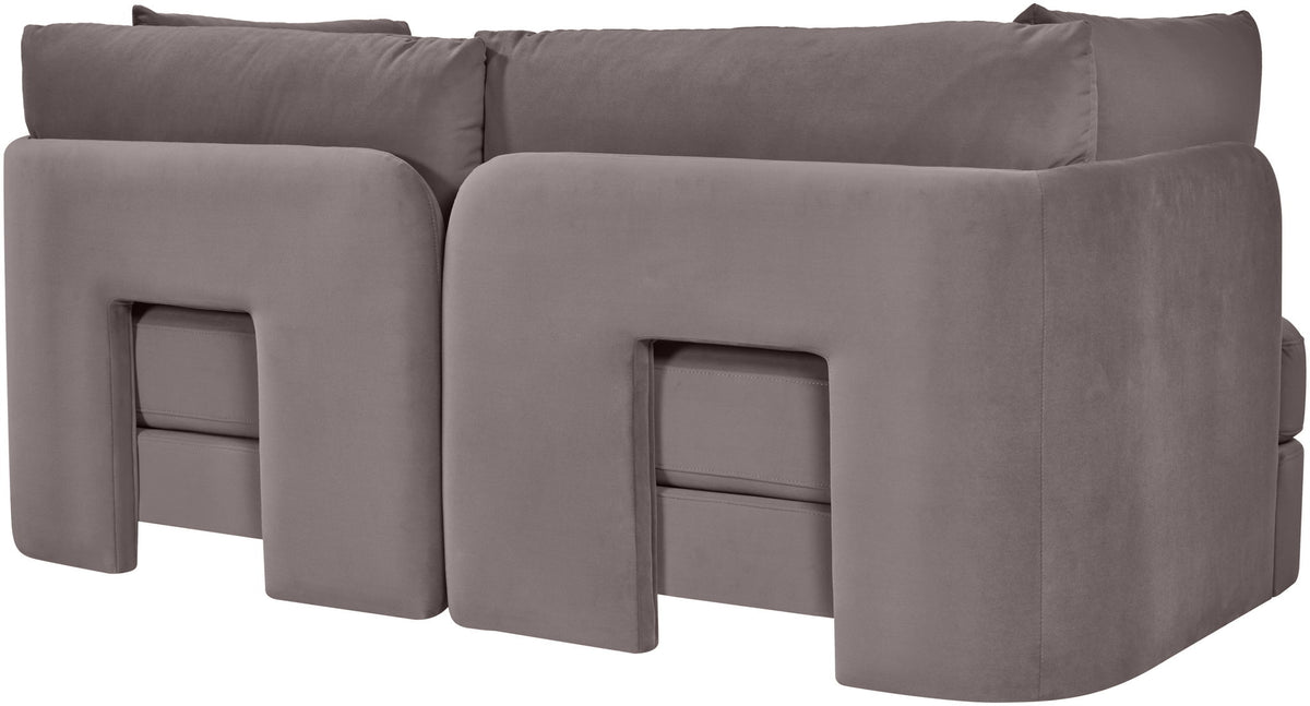 Hammond - Velvet Performance Fabric Upholstered 2 Piece Loveseat