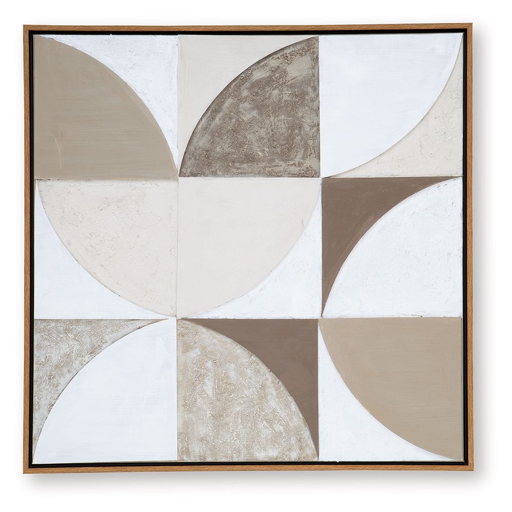 Harelman - Wall Art - Tan / Taupe / White
