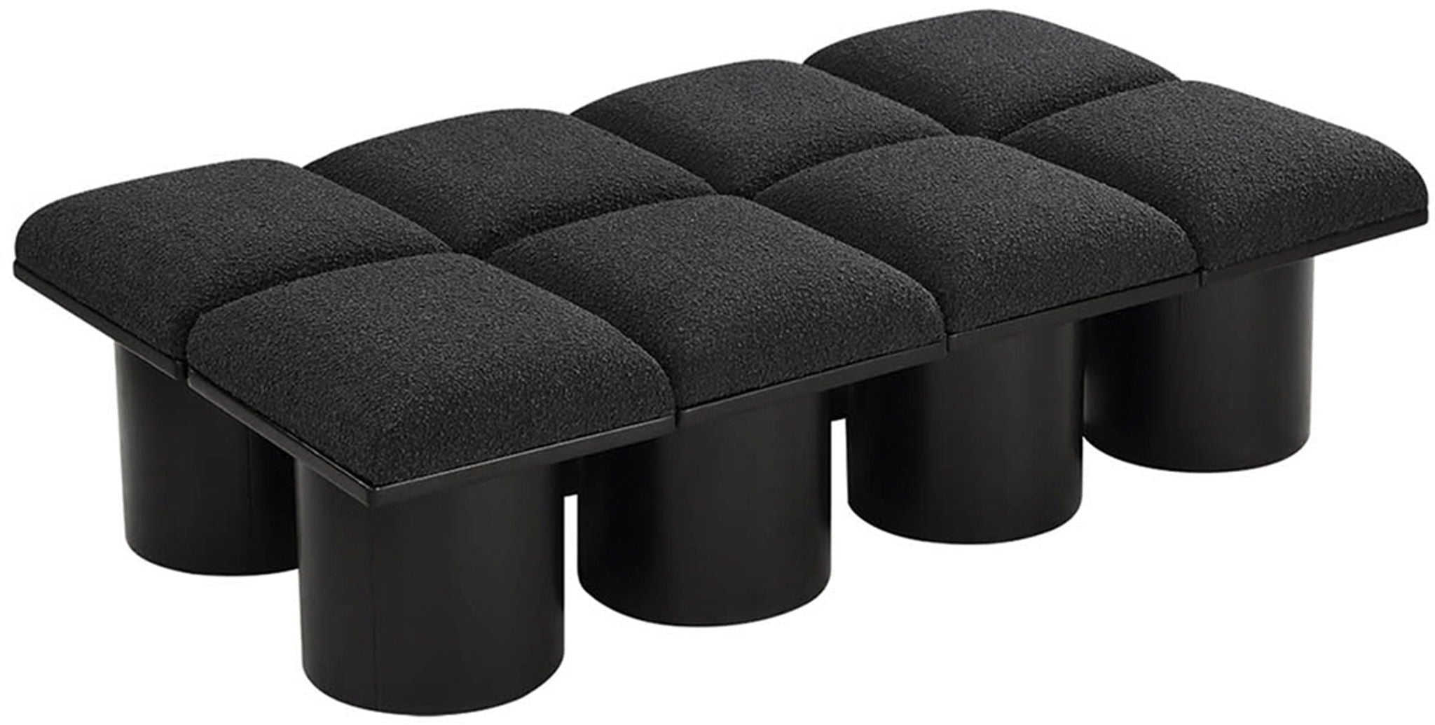 Pavilion - 8 Piece Modular Bench With Black Base