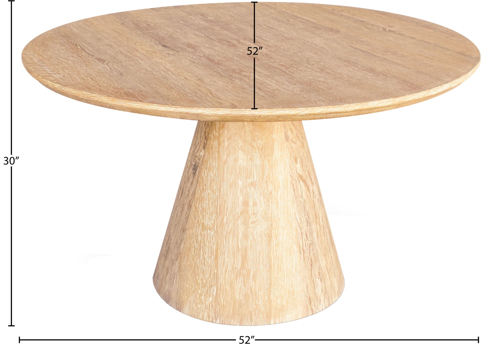 Linette - Dining Table - White Oak