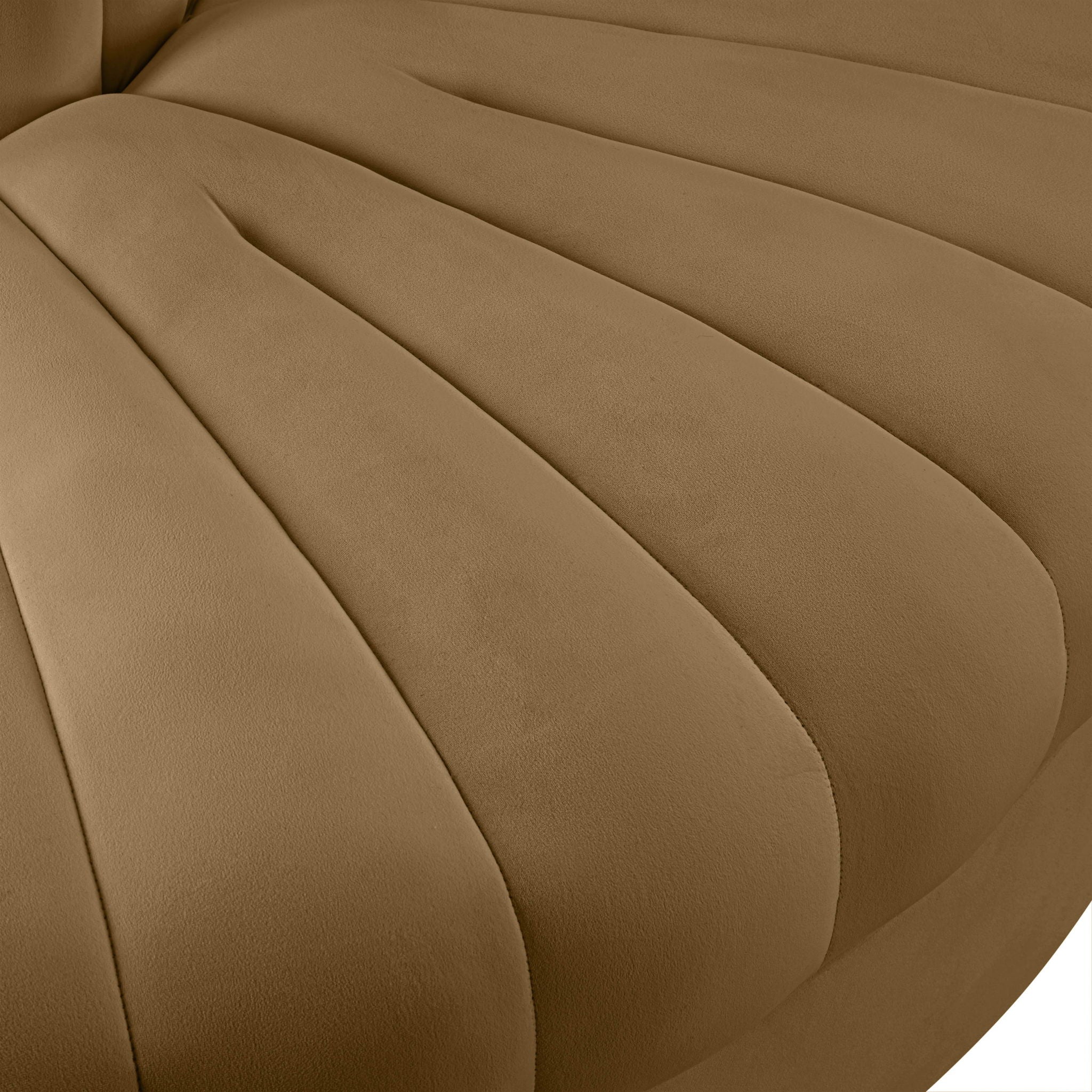 Rummi - Velvet Performance Fabric Upholstered Modular Chair