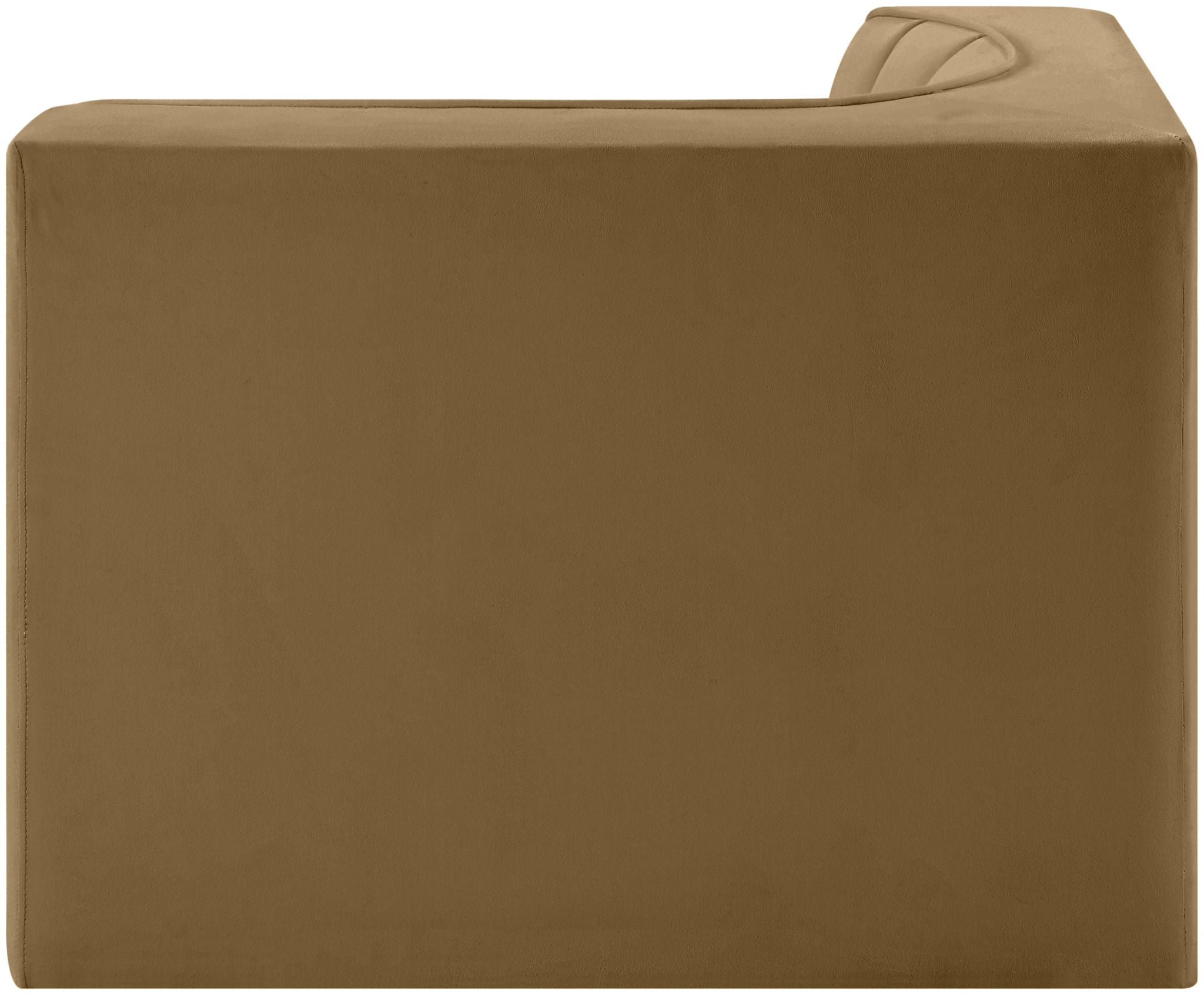 Rummi - Velvet Performance Fabric Upholstered Modular Corner Chair