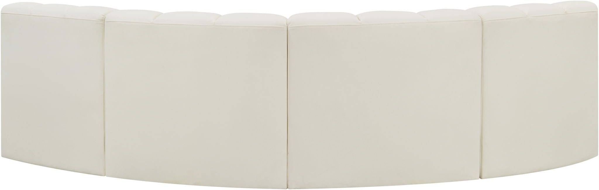 Arc - Faux Leather 4 Piece Corner Modular Sofa