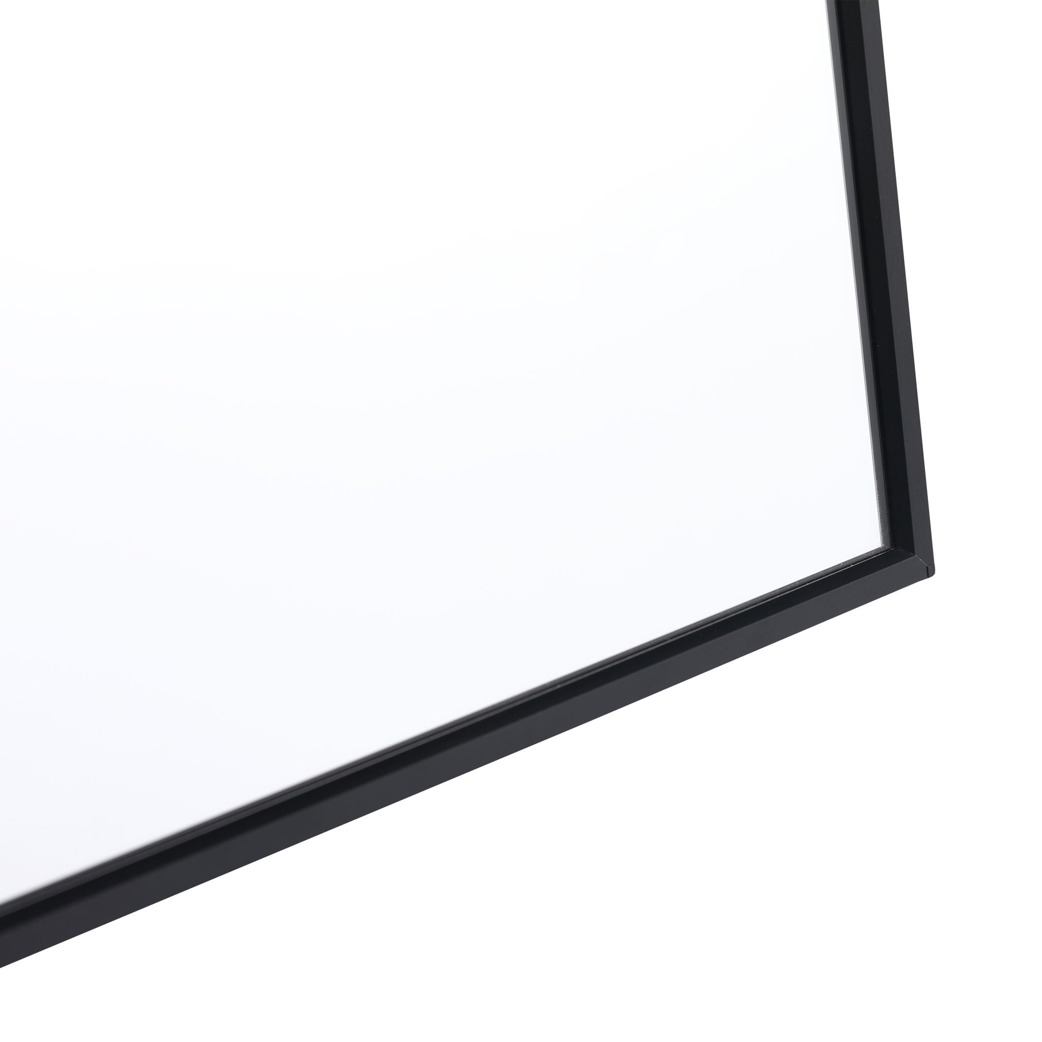 20" Rectangular Wall Mounted Mirror - Black