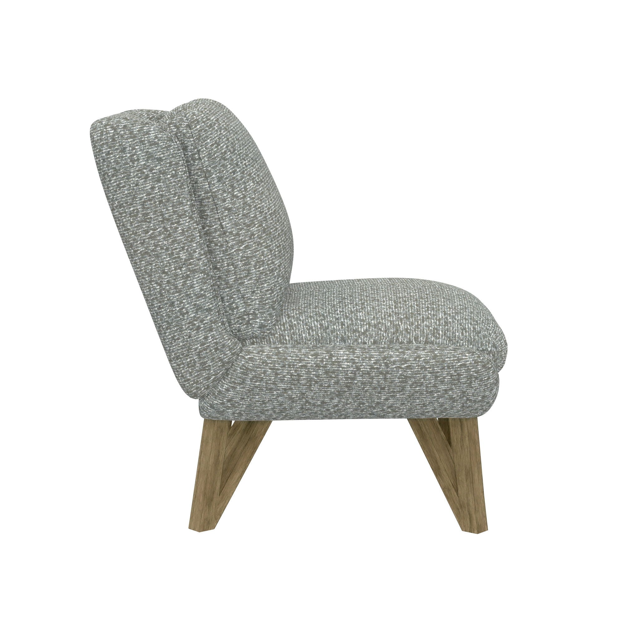 Armless Accent Chair - Gray