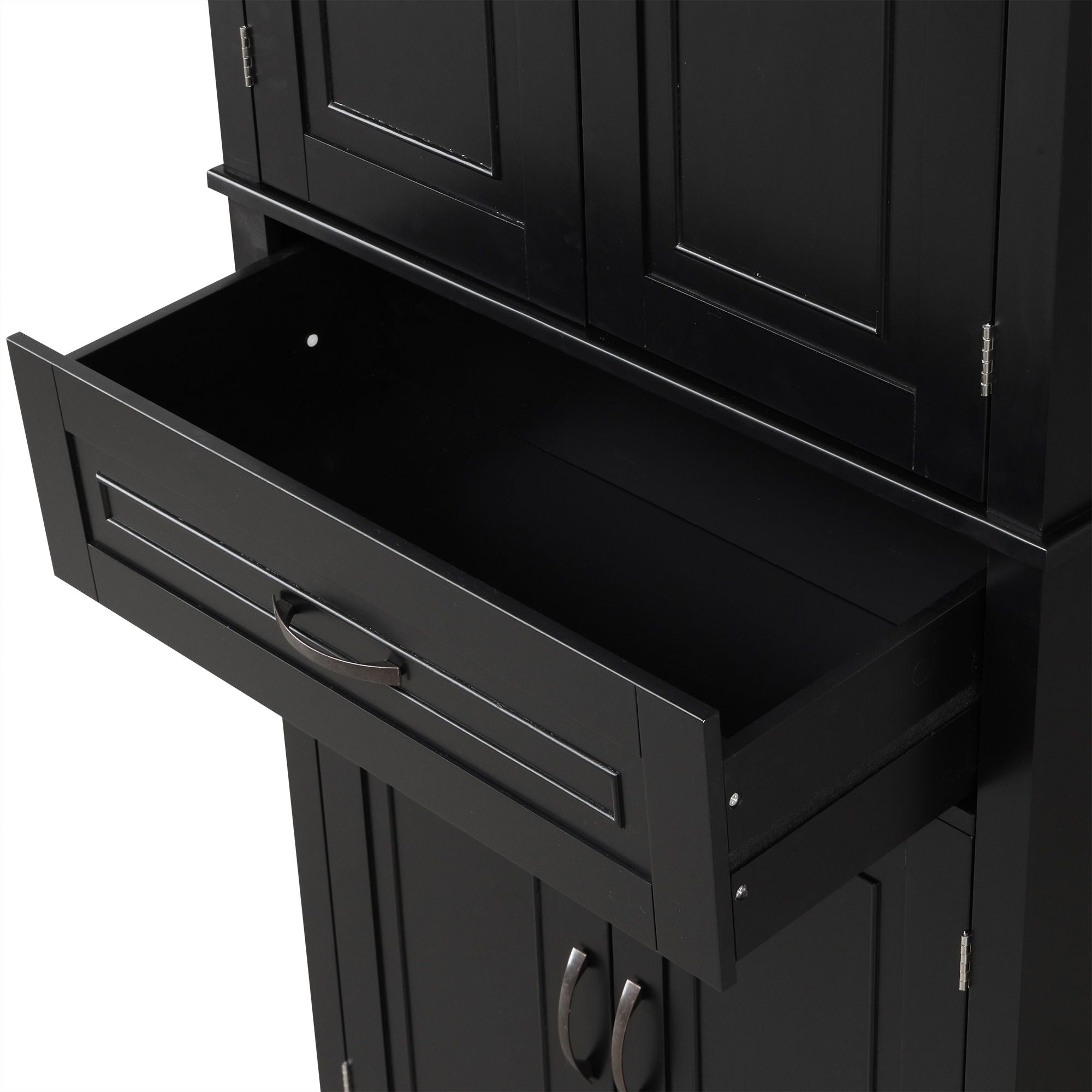 Bathroom Storage Cabinet With Doors And Drawer, Adjustable Shelf