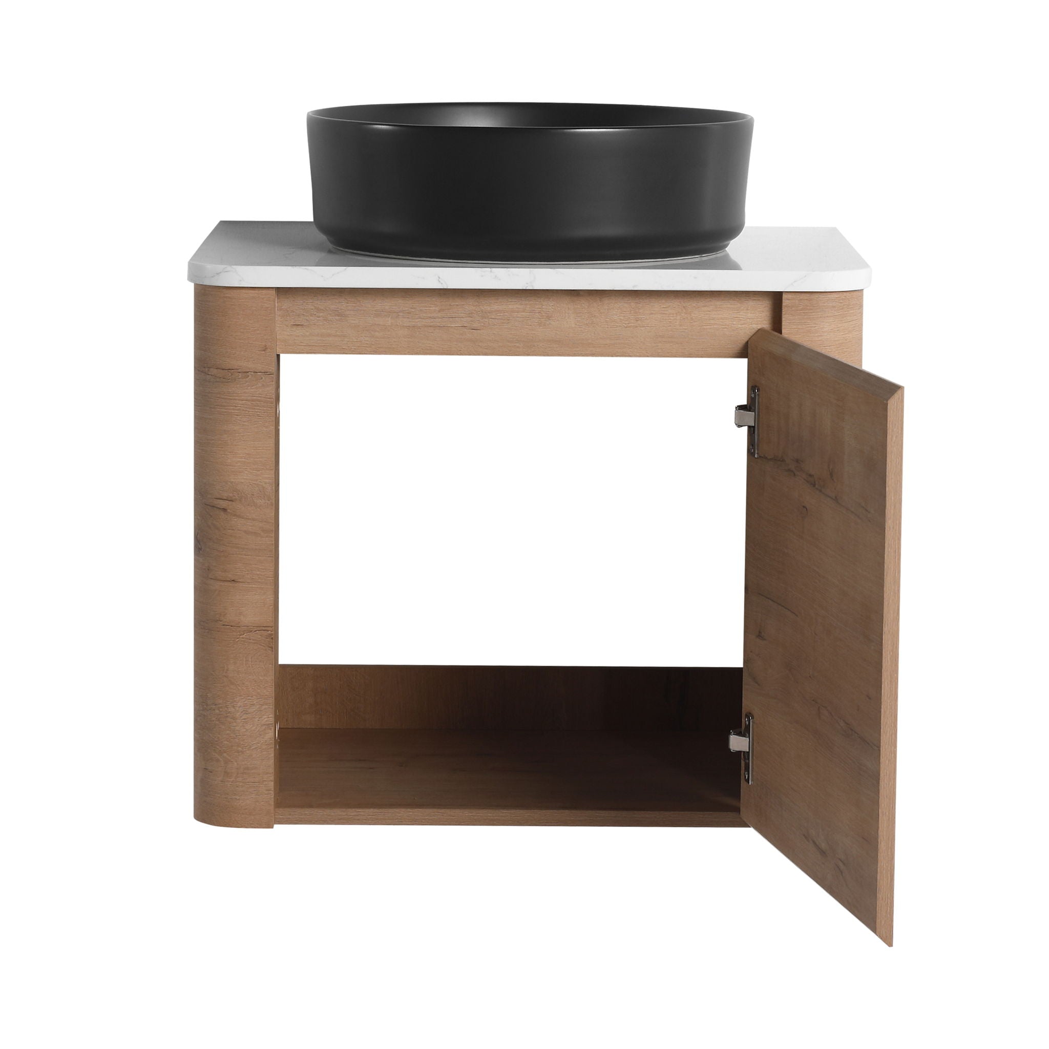 Wall Mounted Bathroom Vanity & Art Sink & 1 Soft Close Door
