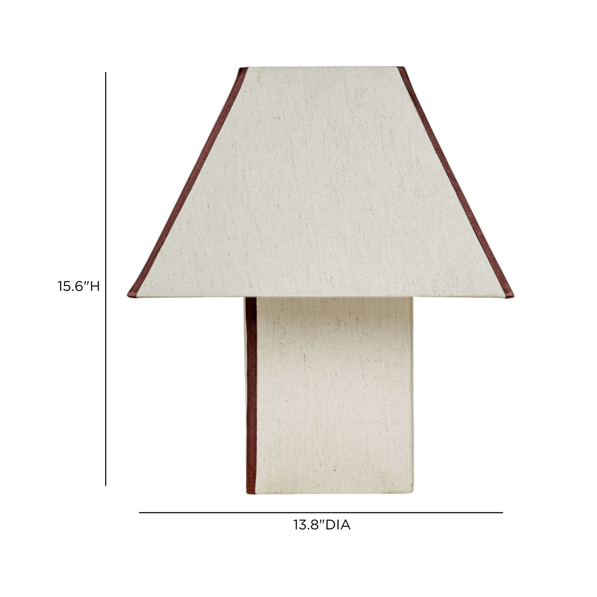 Josephine - Pyramid Table Lamp - Chocolate Brown