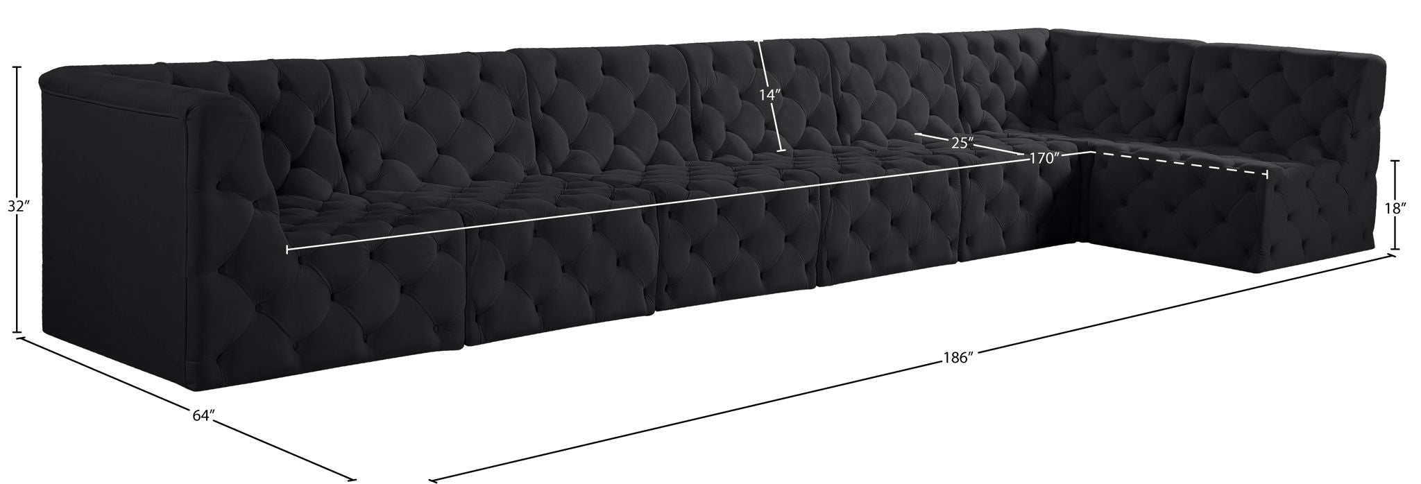Tuft - 7 Piece Modular Sectional