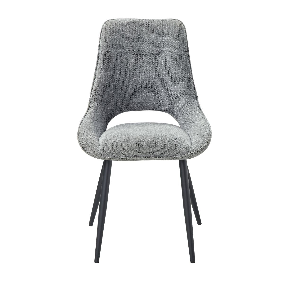 Thea - 5 Piece Dining Room Set (Table & 4 Side Chairs) - Black / Gray