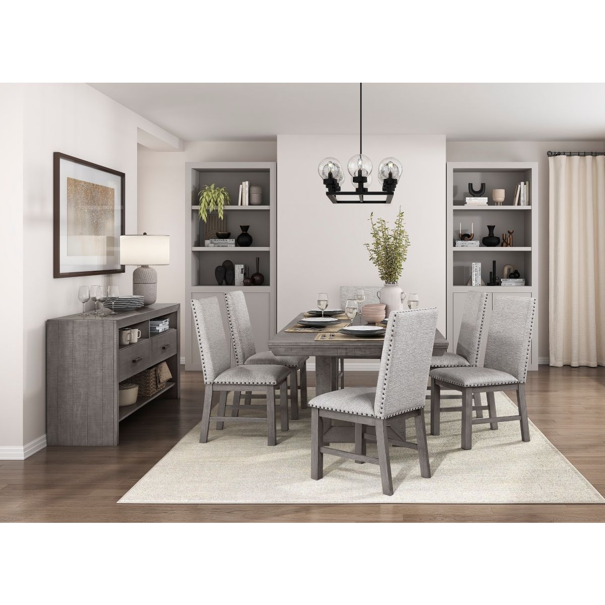 Gresham - Dining Table - Gray
