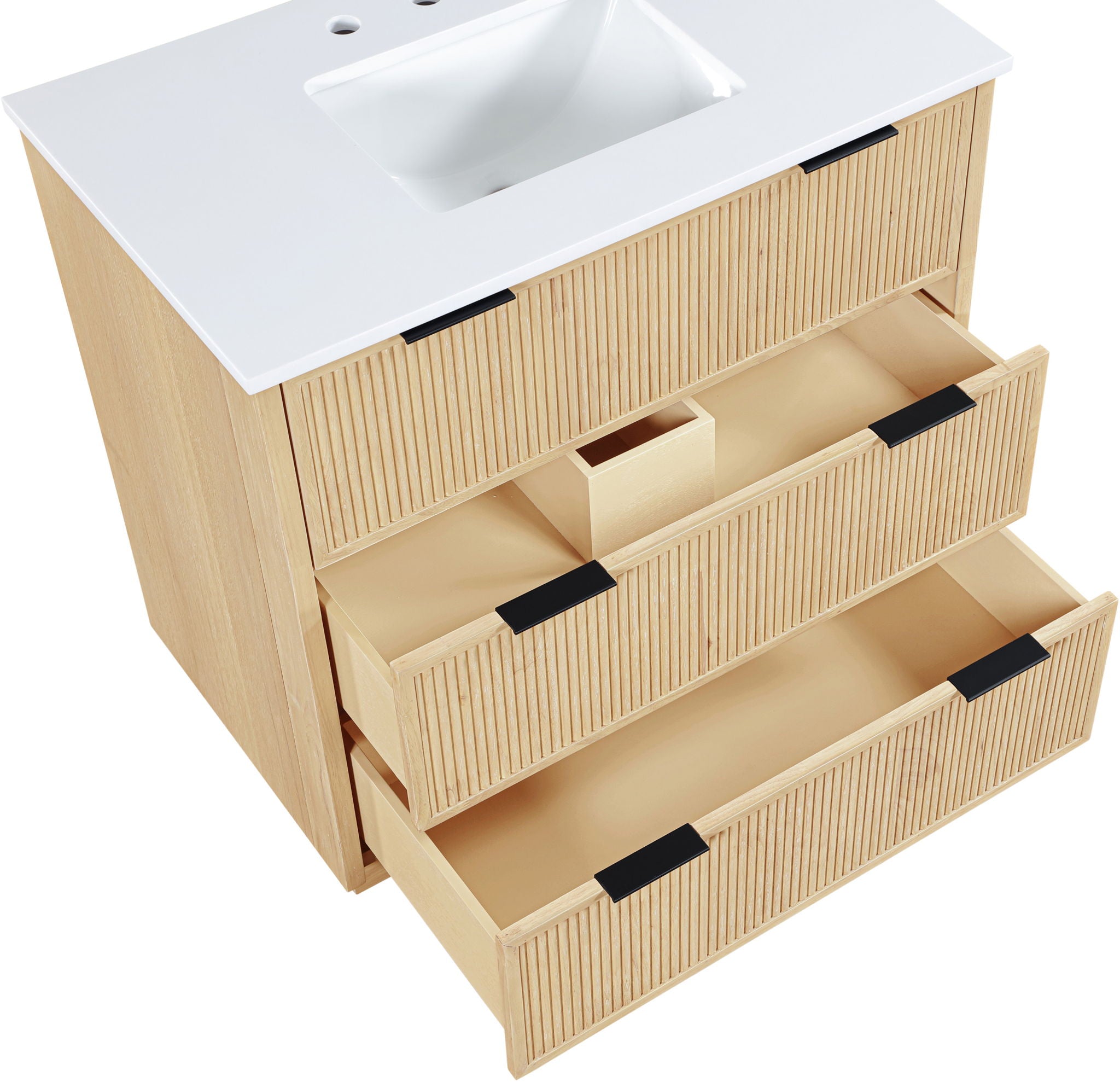 Willard - Engineered Stone And Solid Wood Bathroom Vanity