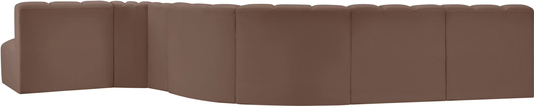 Arc - Faux Leather 7 Piece Modular Sofa