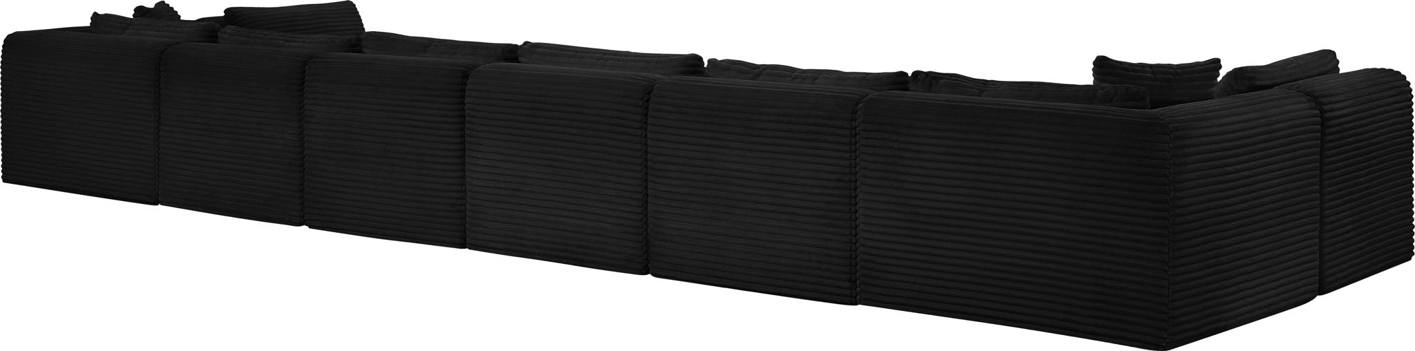 Shaggy - 8 Piece Modular U-Shaped Armless Sectional