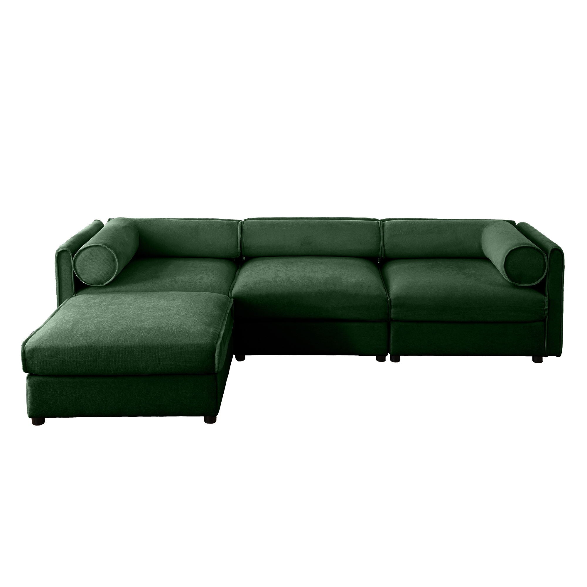 Contemporary Elegant Sofa With Storage And Ottoman