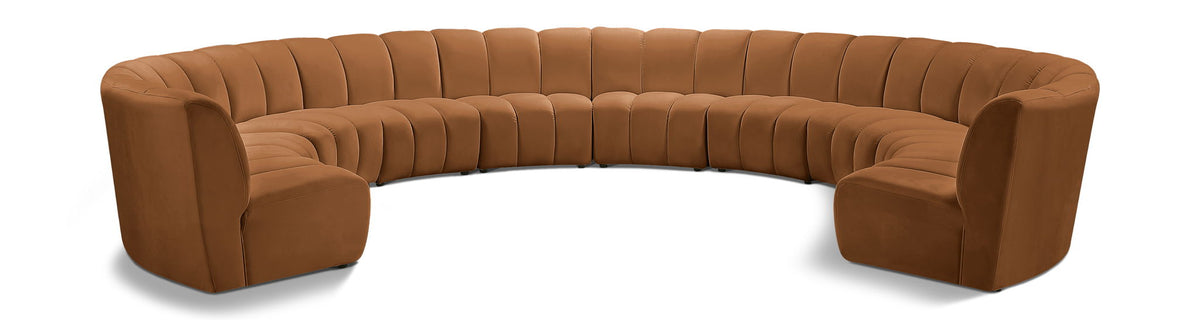 Infinity - 10 Piece Modular Sectional - Saddle