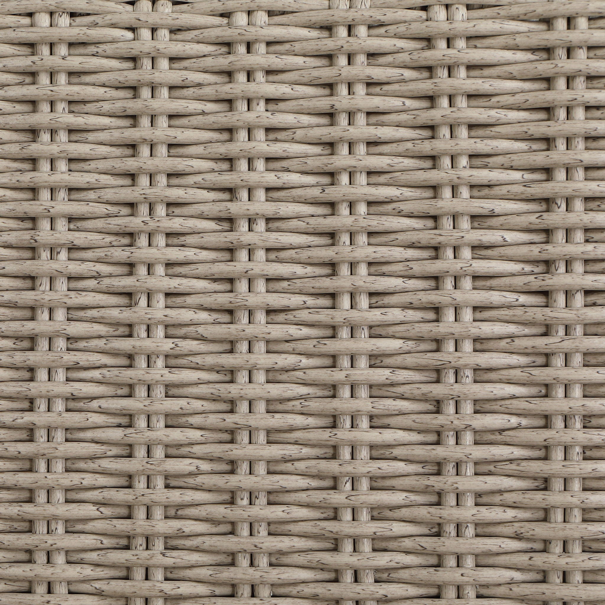 Seacrest - Olefin Water Resistant Fabric And Wicker Outdoor Patio Ottoman/Coffee Table