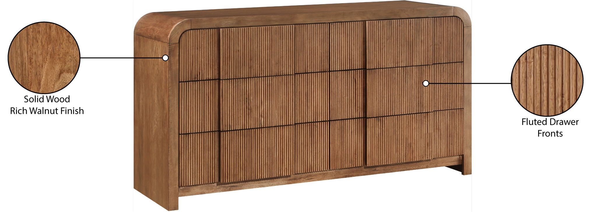 Fluted - Dresser