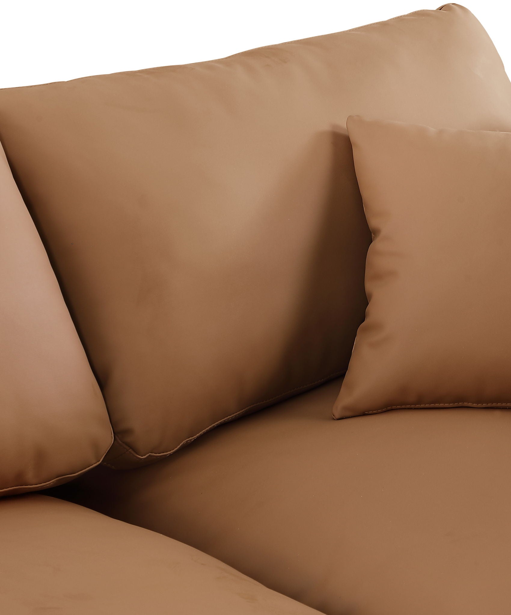 Comfy - 5 Piece Faux Leather Modular Corner Armless Sectional