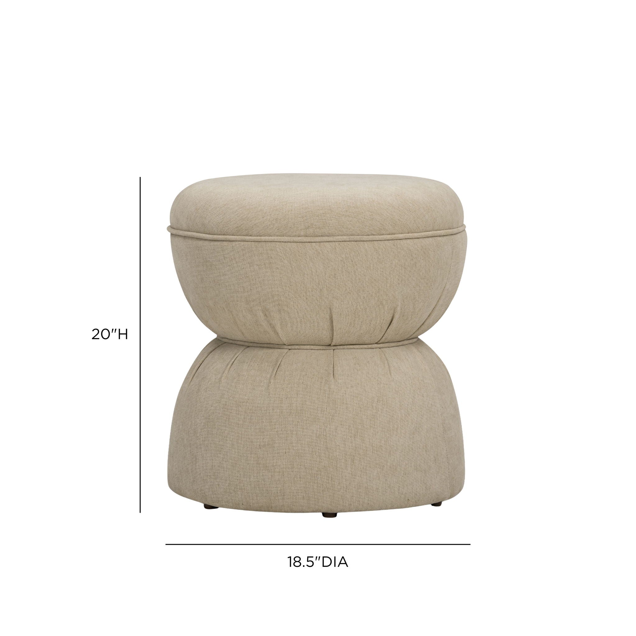 Tomlin - Gaming Ruched Ottoman