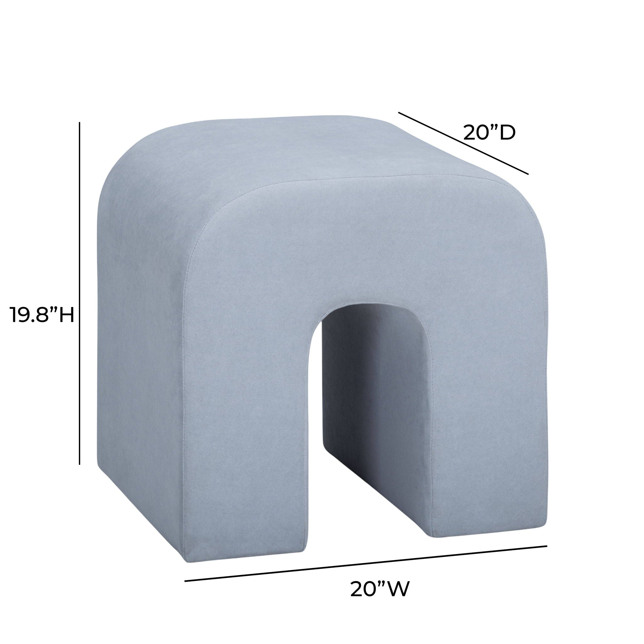 Desi - Velvet Ottoman