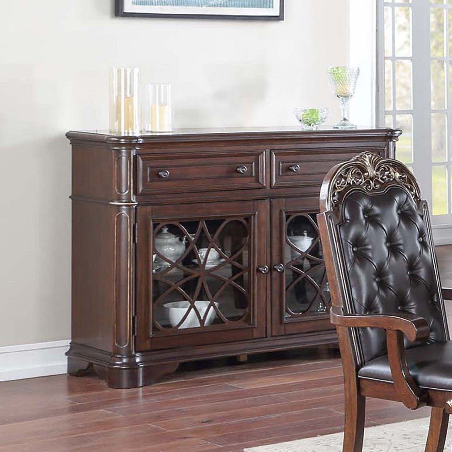 Server Drawers Storage Cabinet For Dining Room