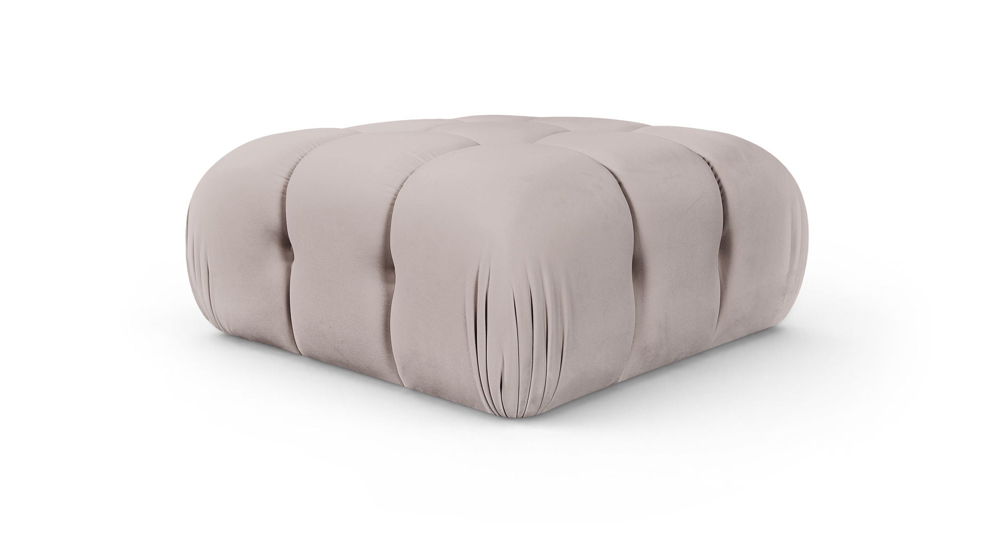 Orin - Velvet Performance Fabric Upholstered Modular Ottoman