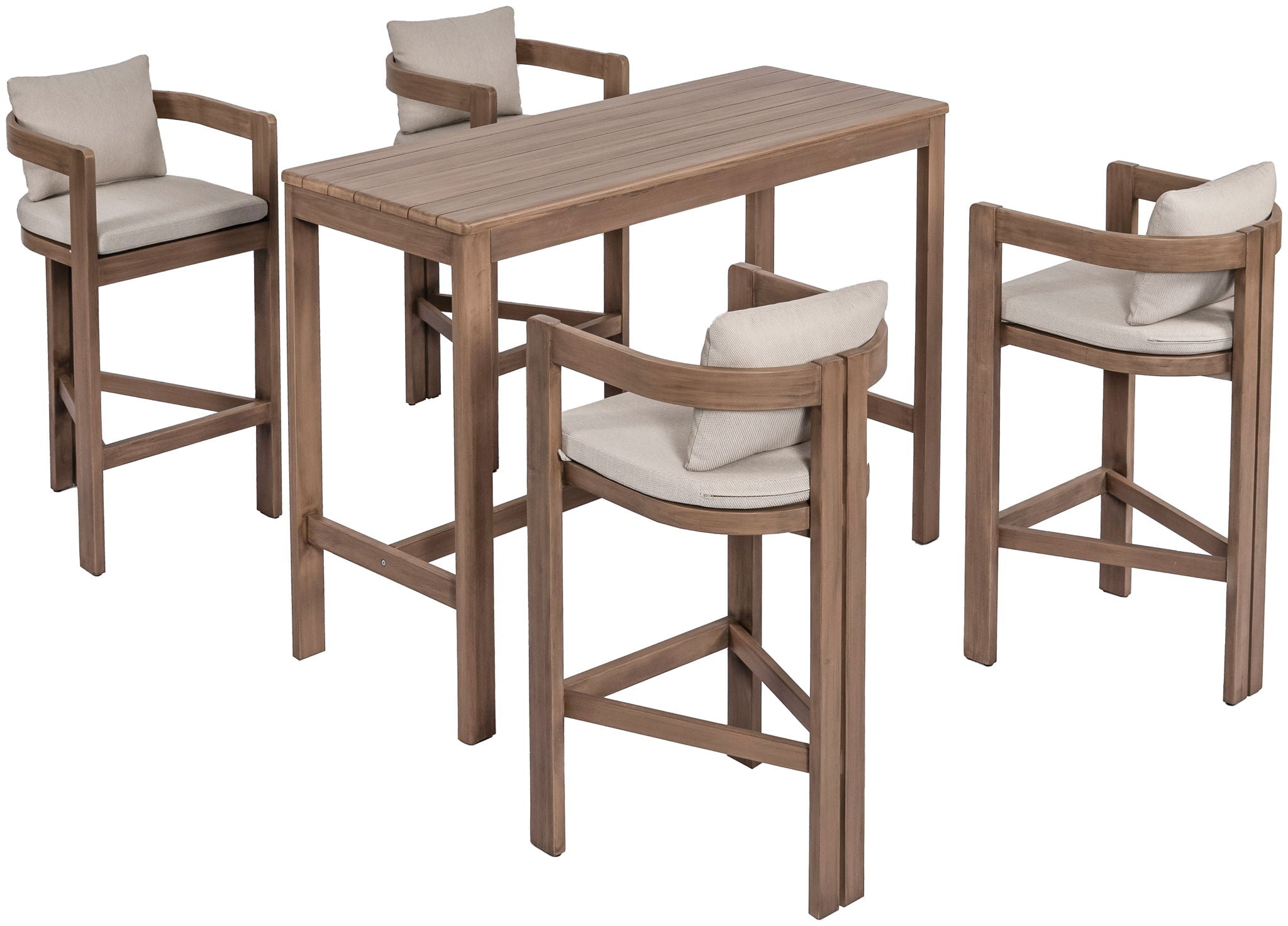 Newport - Acacia Wood Outdoor Patio Bar Table