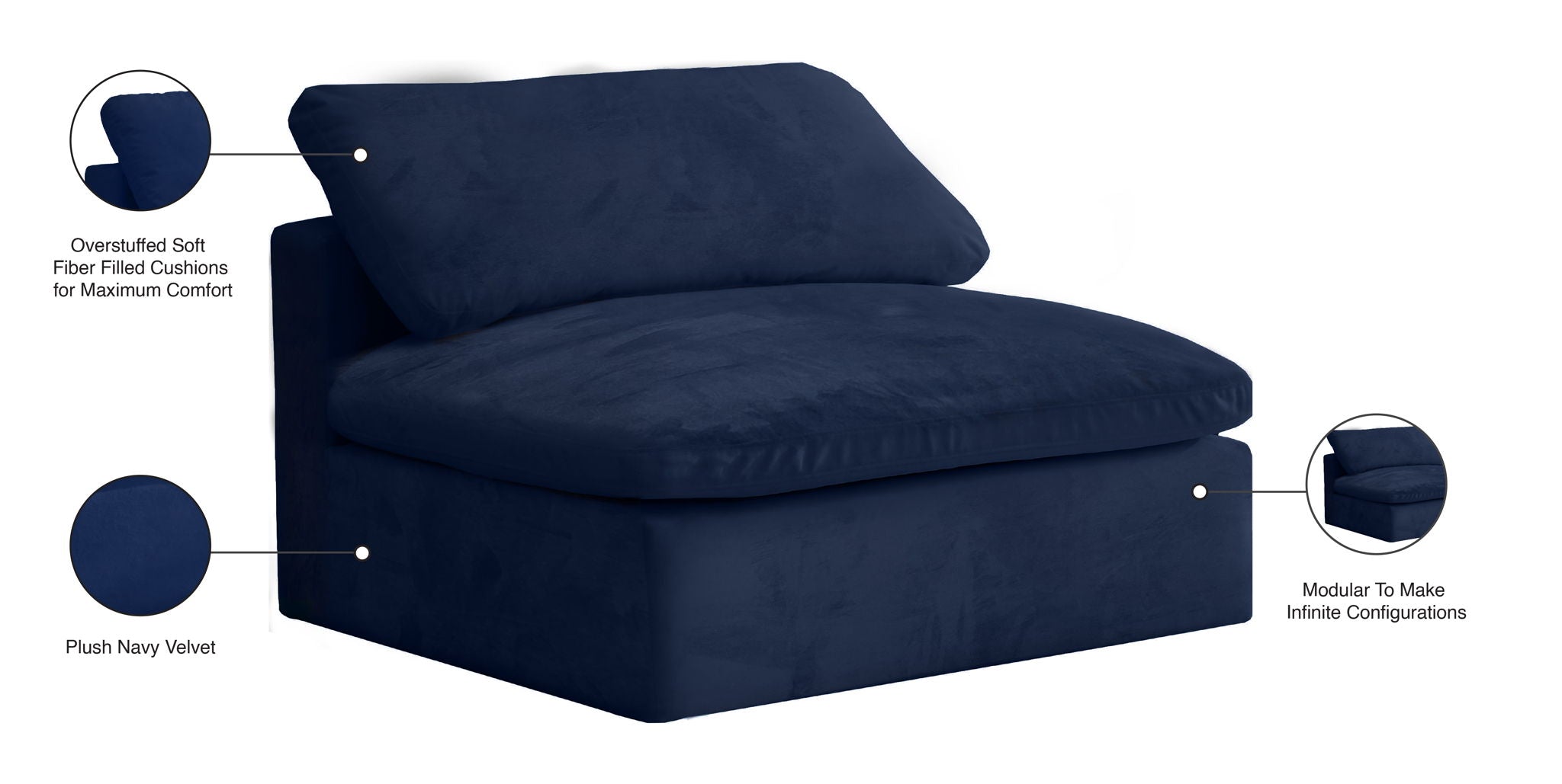 Cozy - Armless Chair
