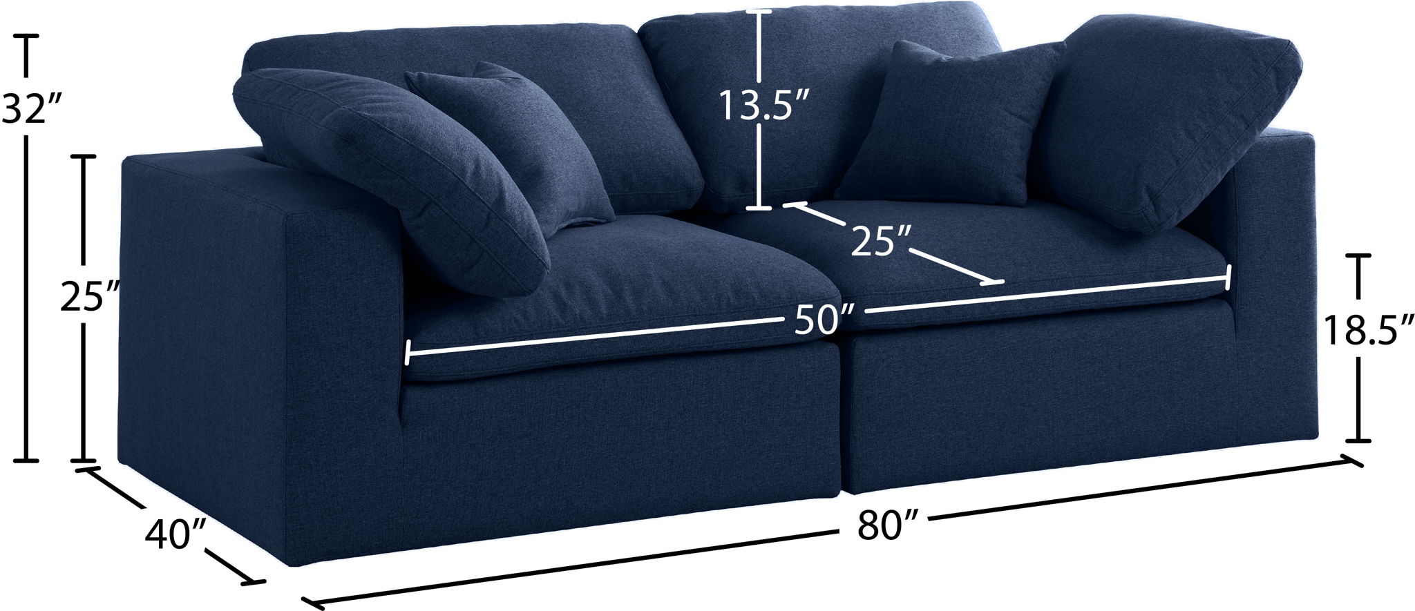 Serene - Modular 2 Seat Sofa