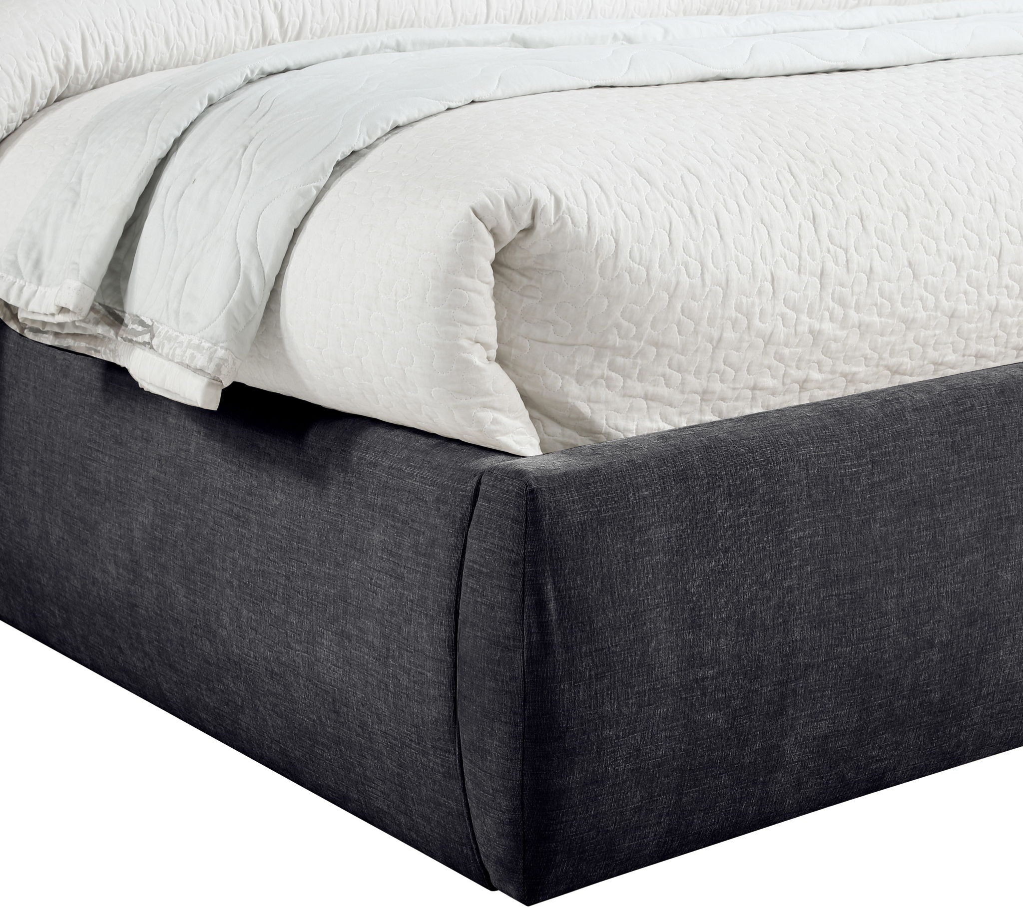 Adam - Chenille Fabric Bed With 70.5" Headboard